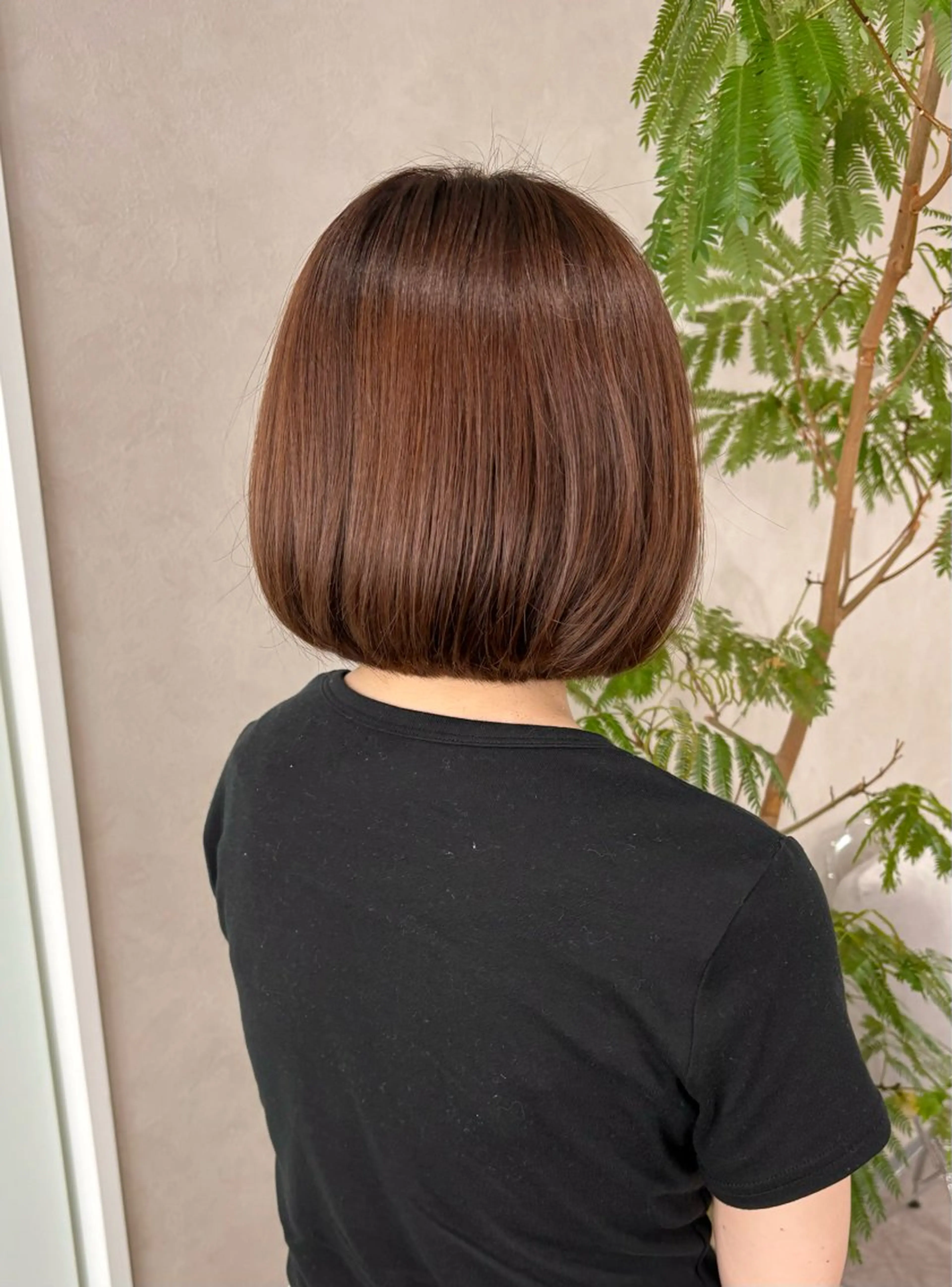 ショート カラー ベージュカラー グラデーションカラー ピンクカラー ピンクベージュ ボブ カット ヘアカラー トリートメント qumu 横浜所属・透明感カラー/ボブ /ショート🌿神永のヘアスタイル