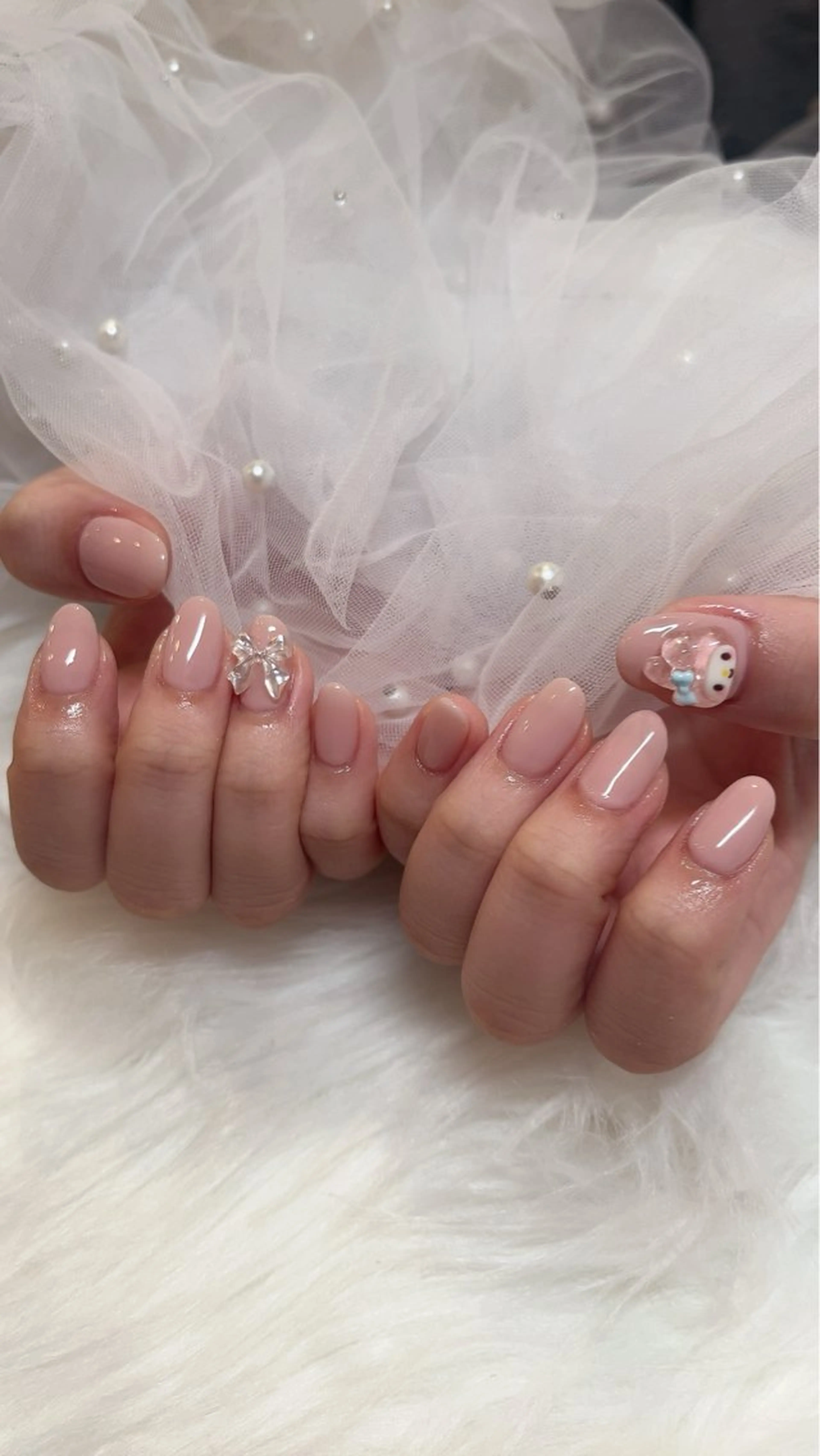 ネイル リボン ハンドネイル ✩.*˚ kanaのネイルデザイン