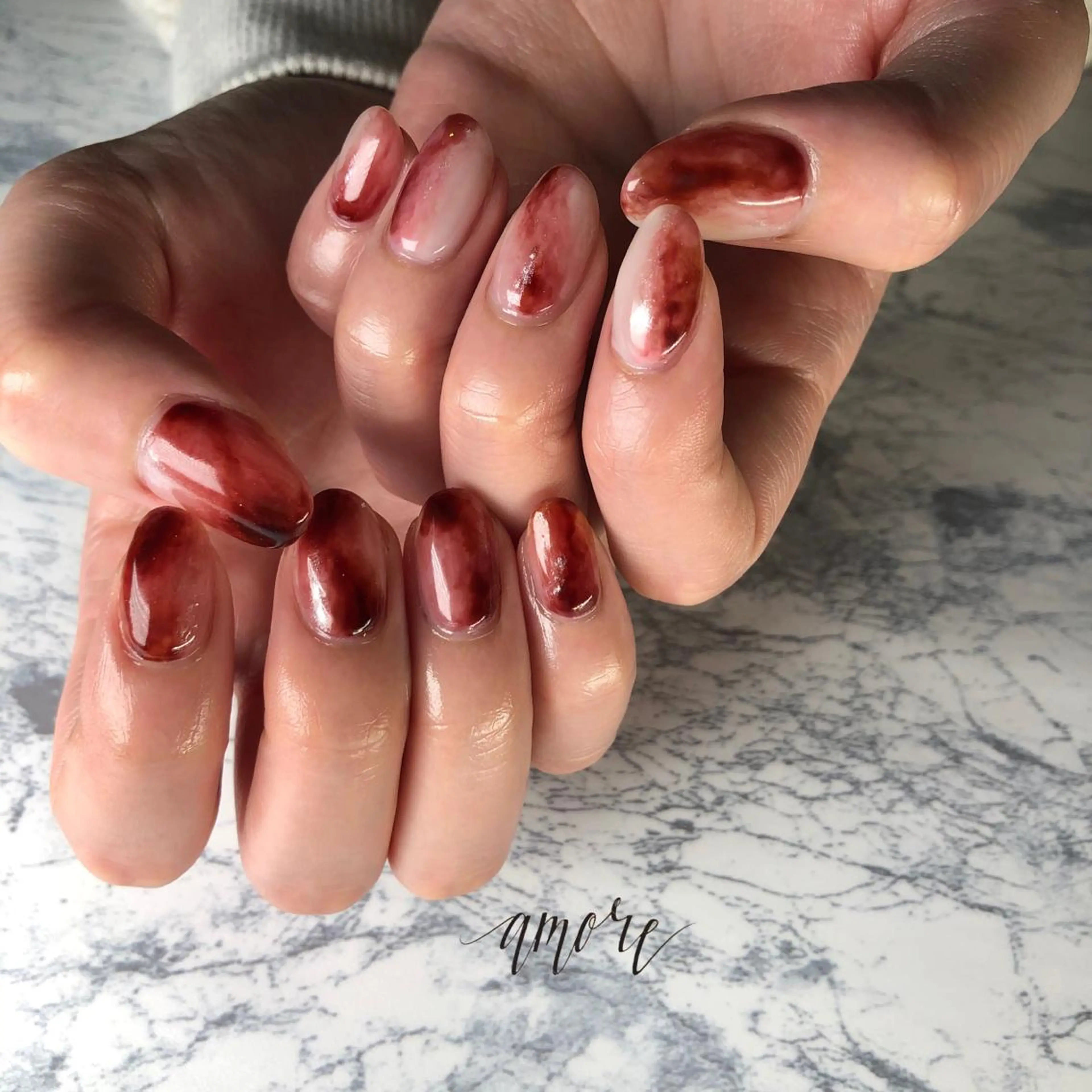 ネイル ジェルネイル 氷ネイル・うるうるネイル マグネットネイル ミラーネイル ニュアンスネイル You kyehwaのネイルデザイン