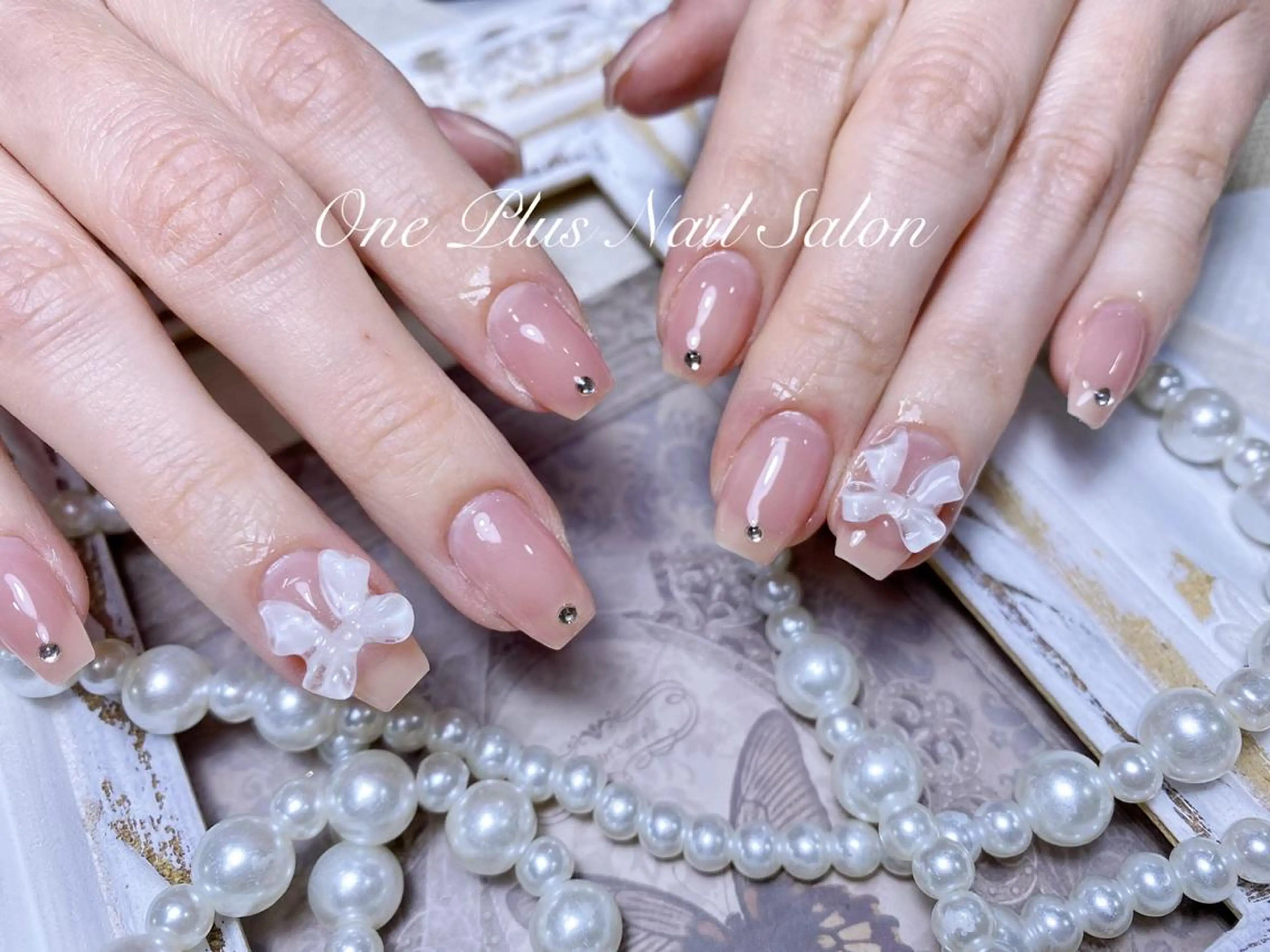 ネイル アートネイル ジェルネイル グラデーション ハート 持ち込み One plus あやのネイルデザイン