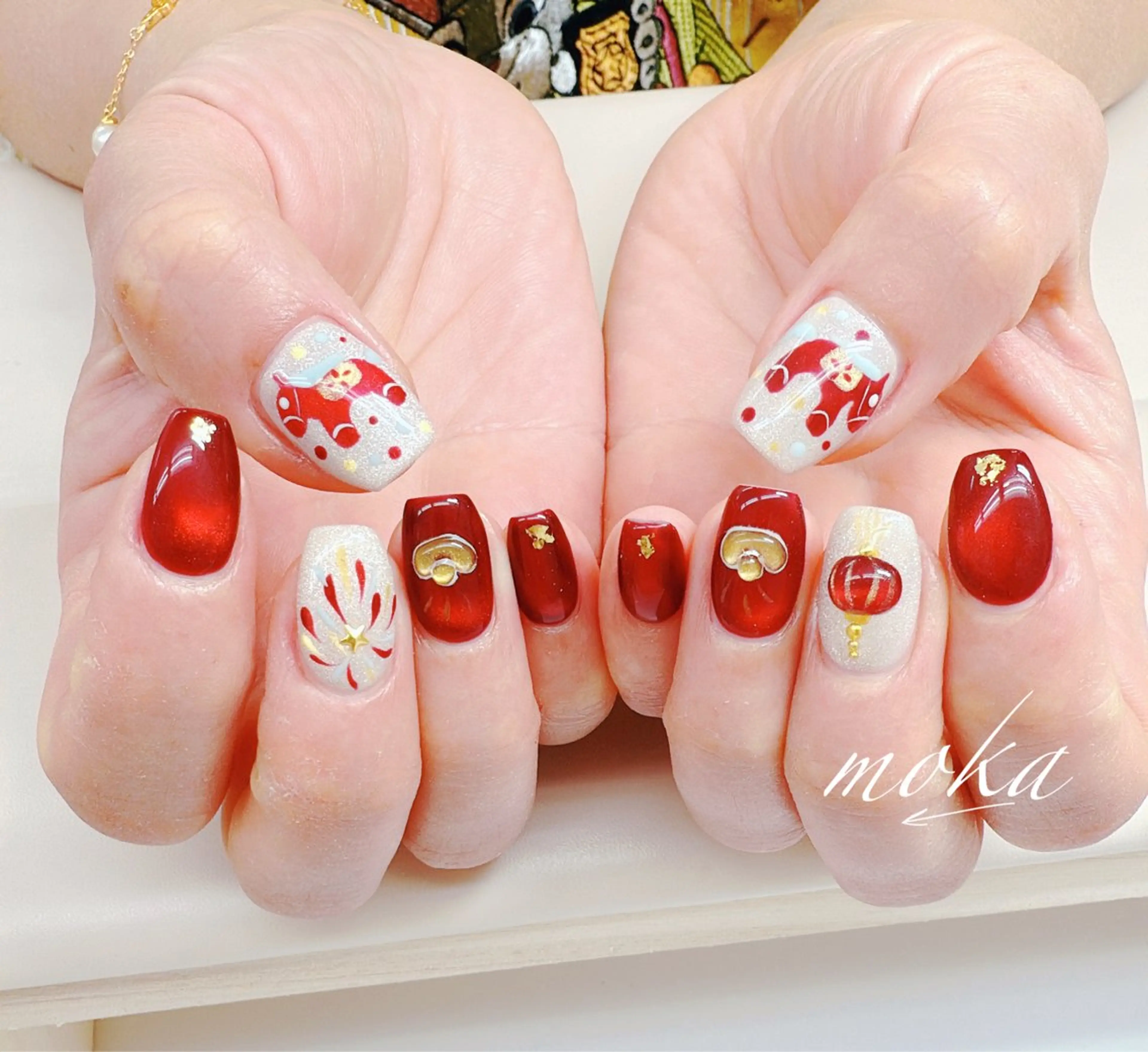 ネイル 胡蝶蘭レディースサロ ンNailMOKAのネイルデザイン