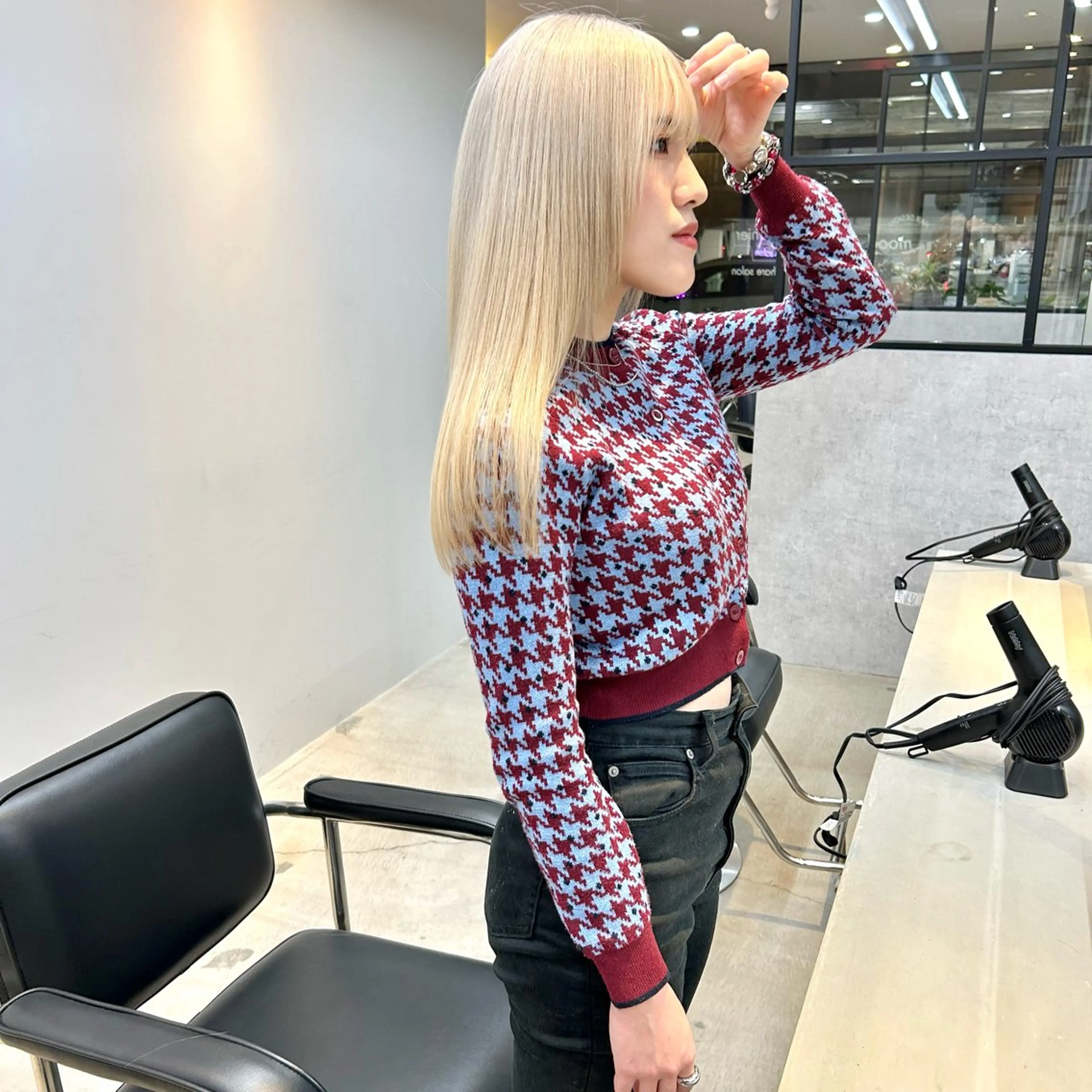 【リタッチ】ブリーチリタッチ+透明感カラーの写真