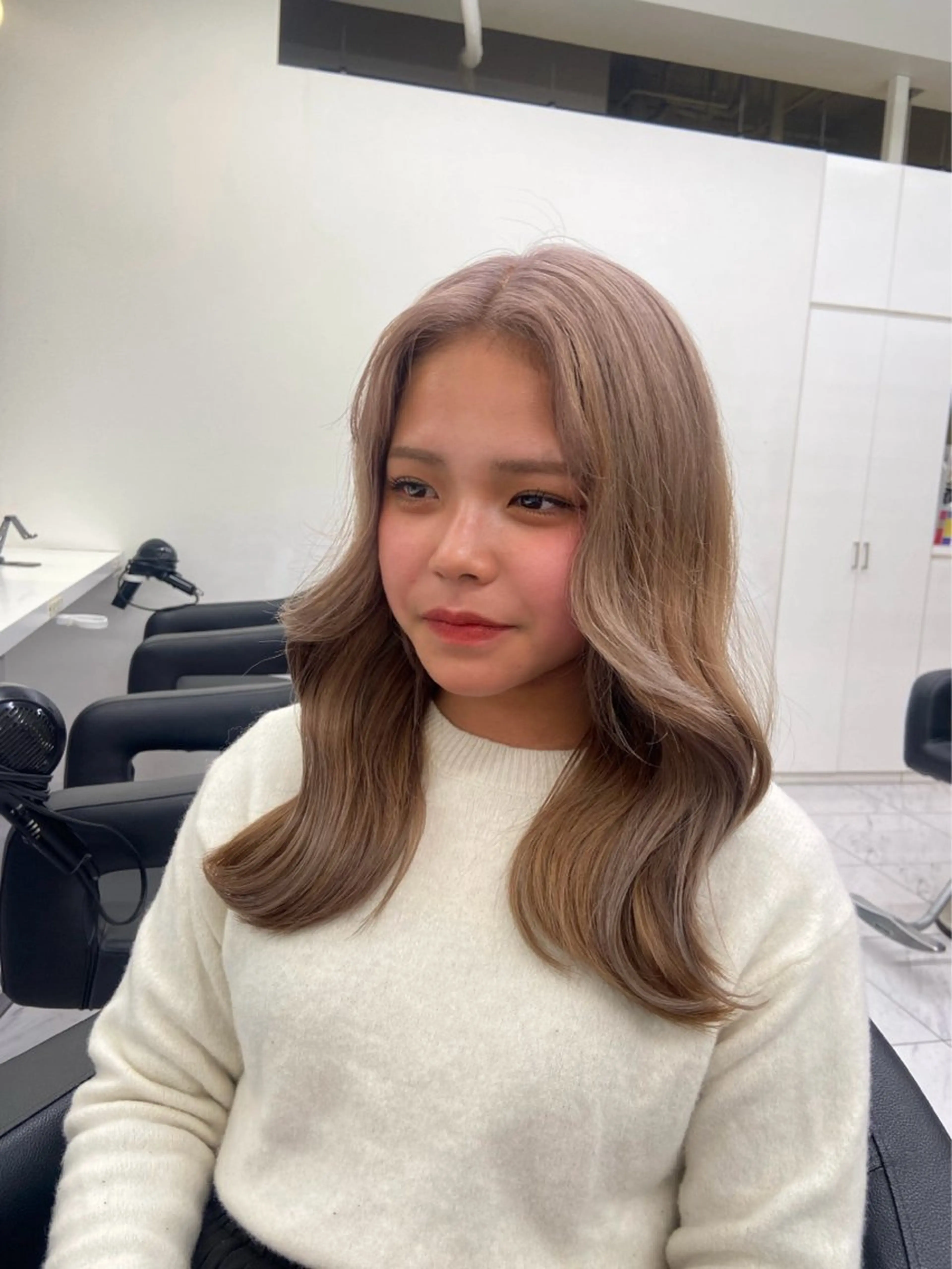 ミディアム カラー ヘアアレンジ flammeum所属・ハイトーン/ボブ /misakiのヘアスタイル