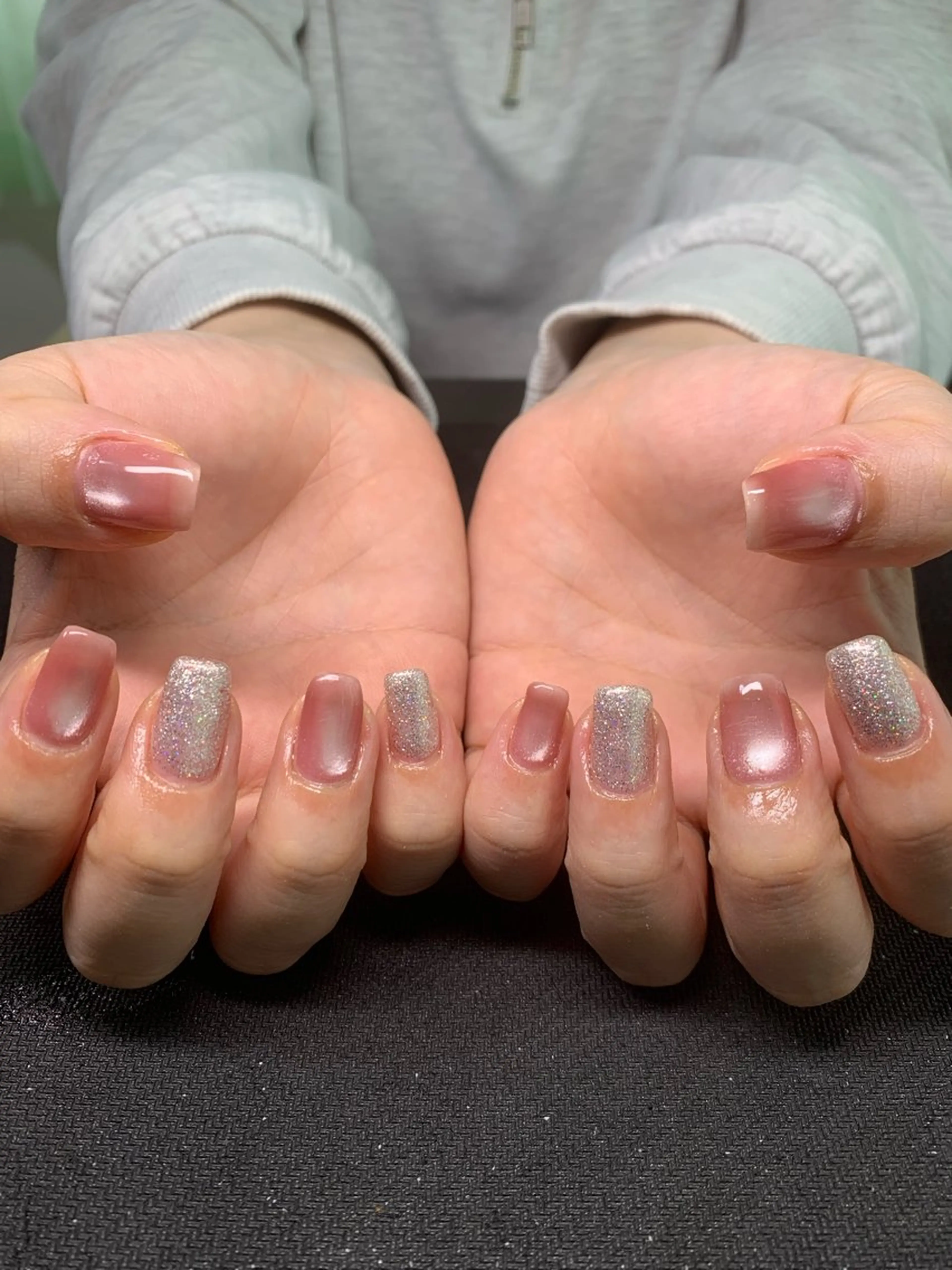 ネイル マグネットネイル ワンカラーネイル ハンドネイル mana_momo_nail所属・百谷 このみのネイルデザイン