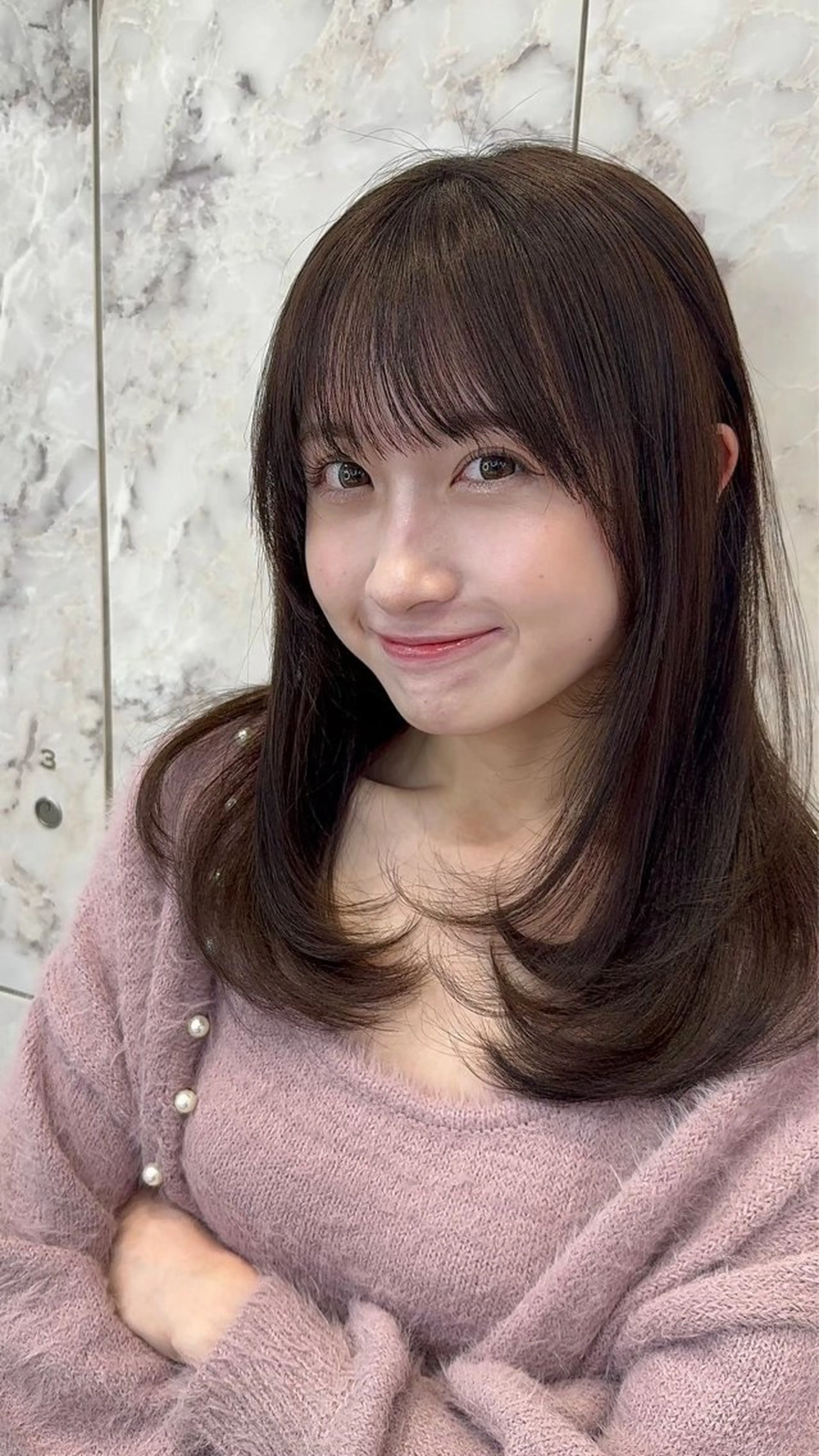 ロング カラー カット ヘアカラー トリートメント Hello by Sea所属・髪質改善/縮毛矯正 /レイヤー/宮崎直弥のヘアスタイル