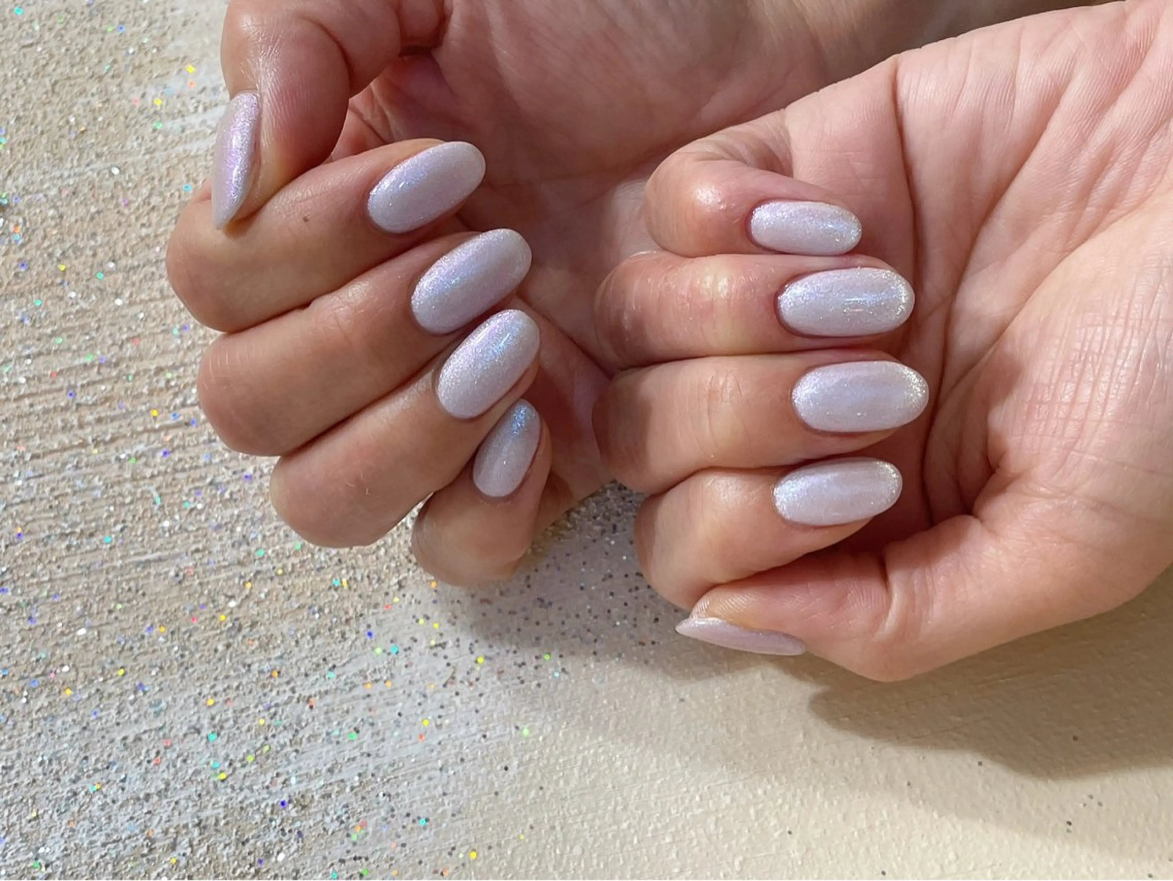 ネイル オーロラネイル フットネイル フレンチネイル ジェルネイル マグネットネイル kikinail 溝の口のネイルデザイン