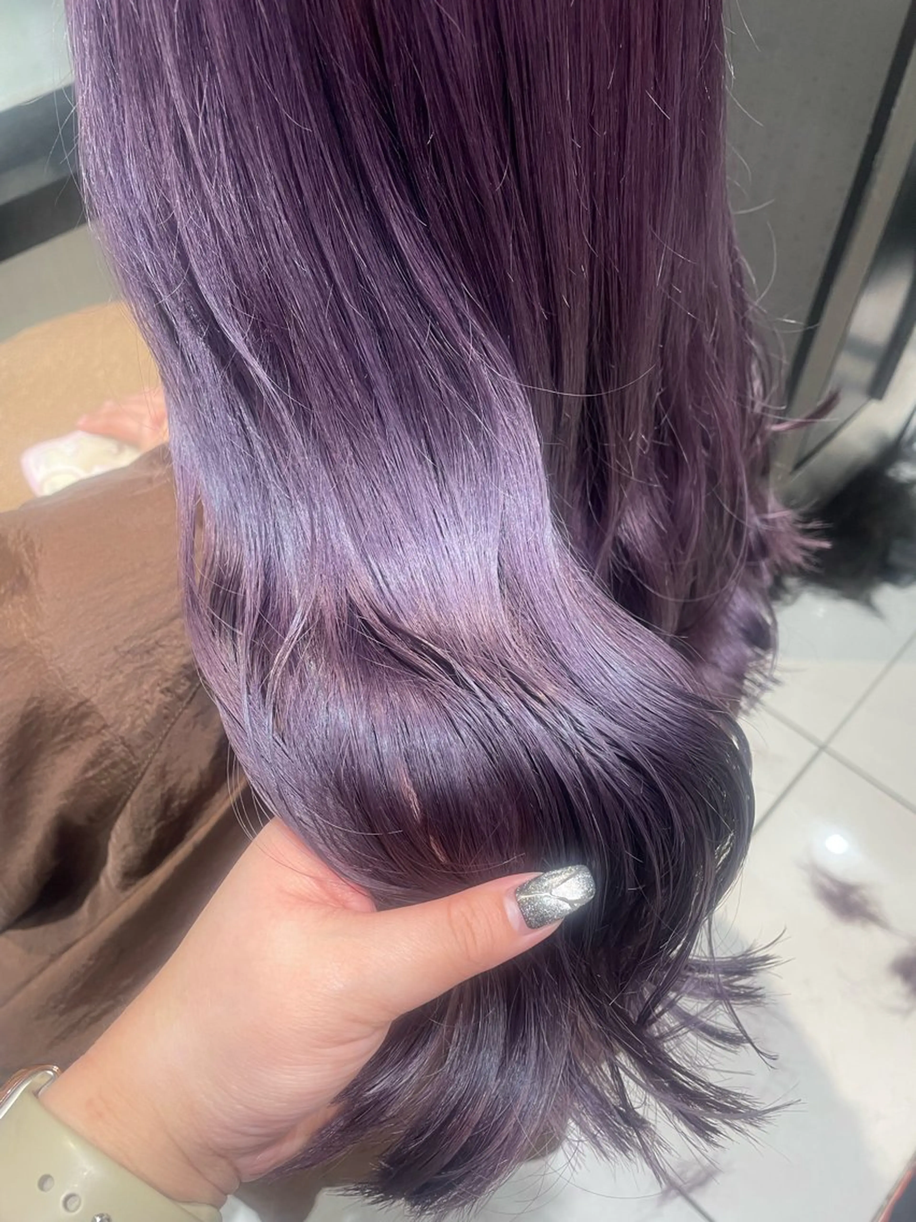 セミロング カラー ヘアカラー トリートメント 💞暖色カラー 💞risaのヘアスタイル