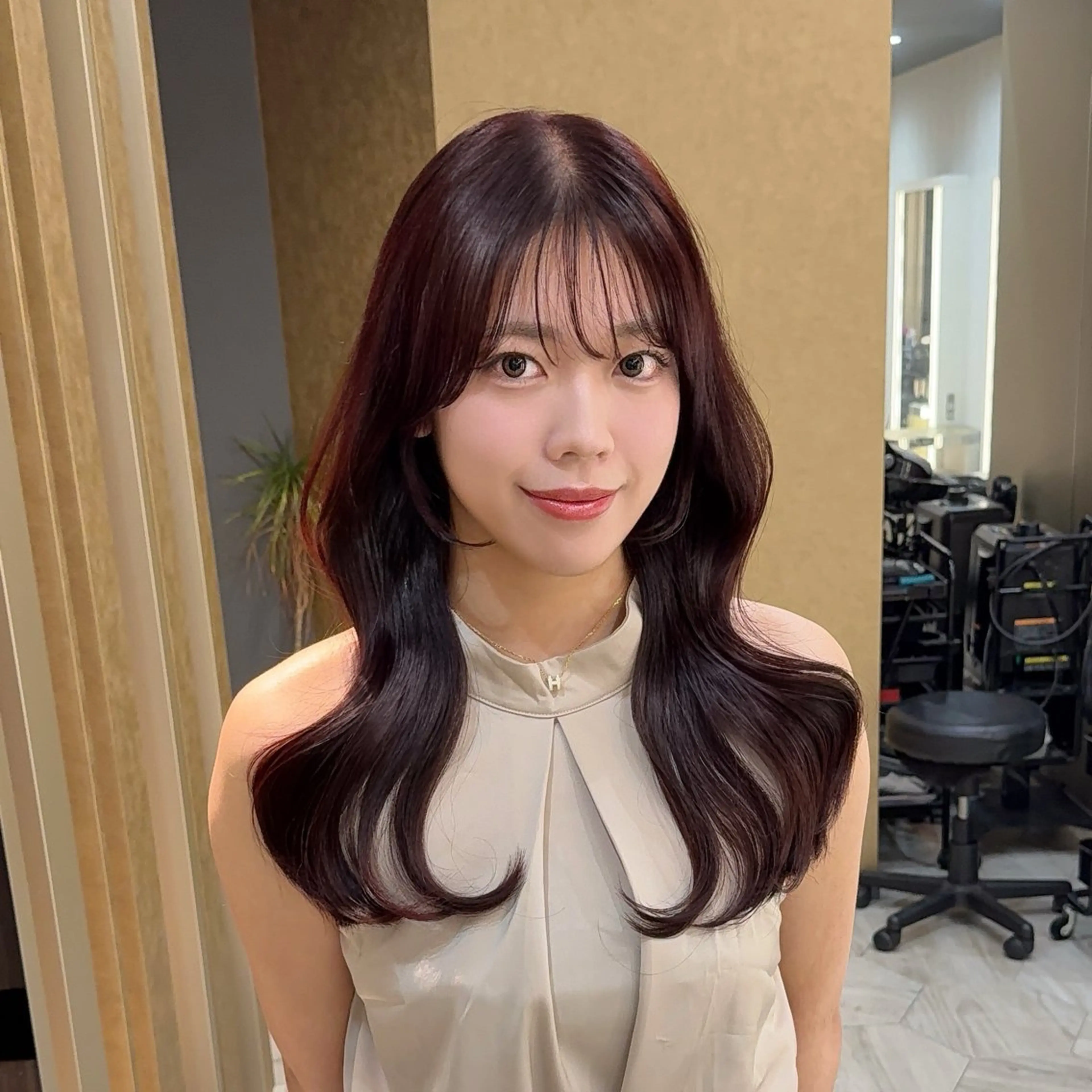 ロング ヨシンモリ レイヤーカット ロング ARMONY所属・レイヤー/韓国風/ TAIGAのヘアスタイル