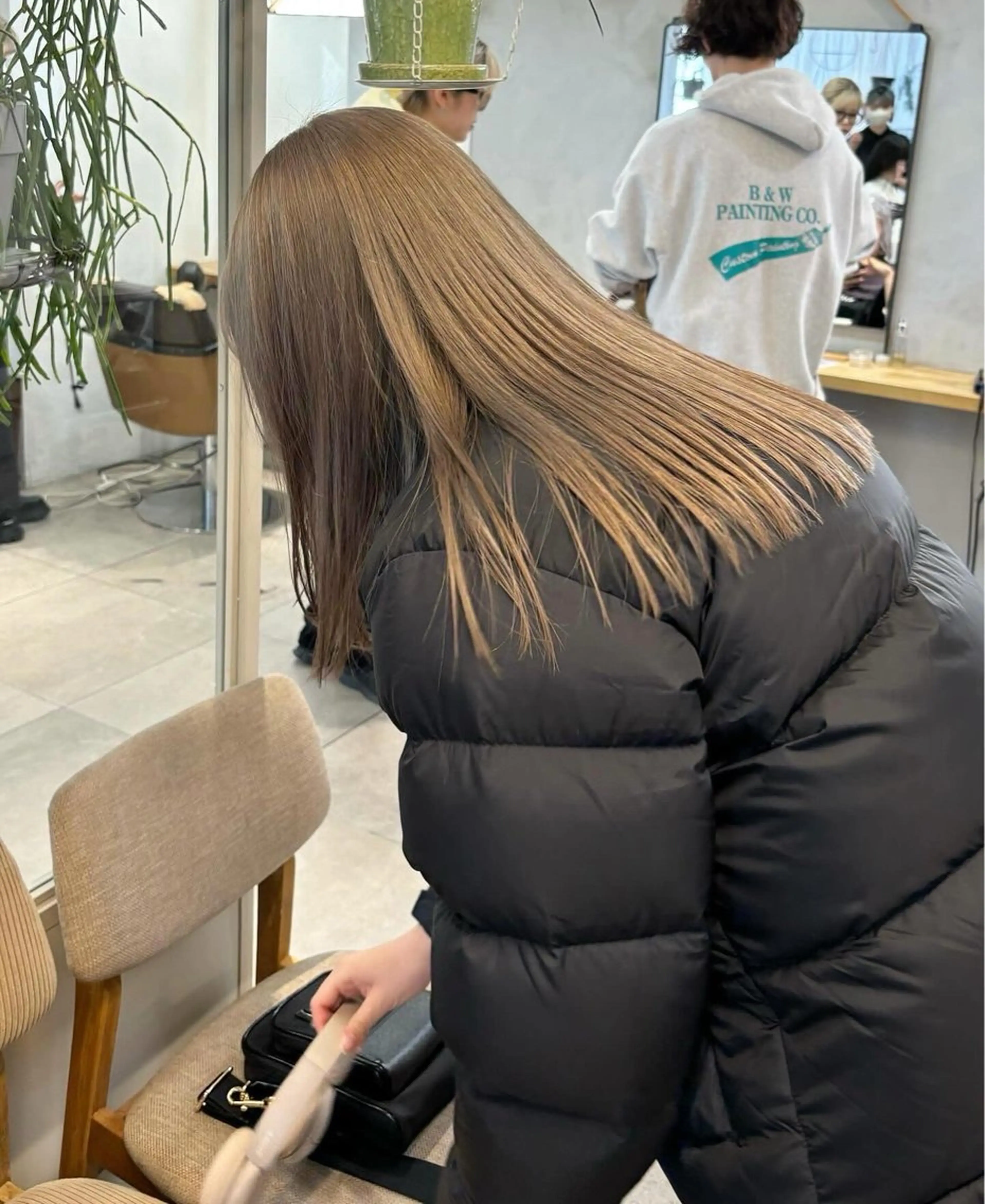 ミディアム カラー カット ヘアカラー トリートメント オリーブ/縮毛♡ Natsuno🩰のヘアスタイル