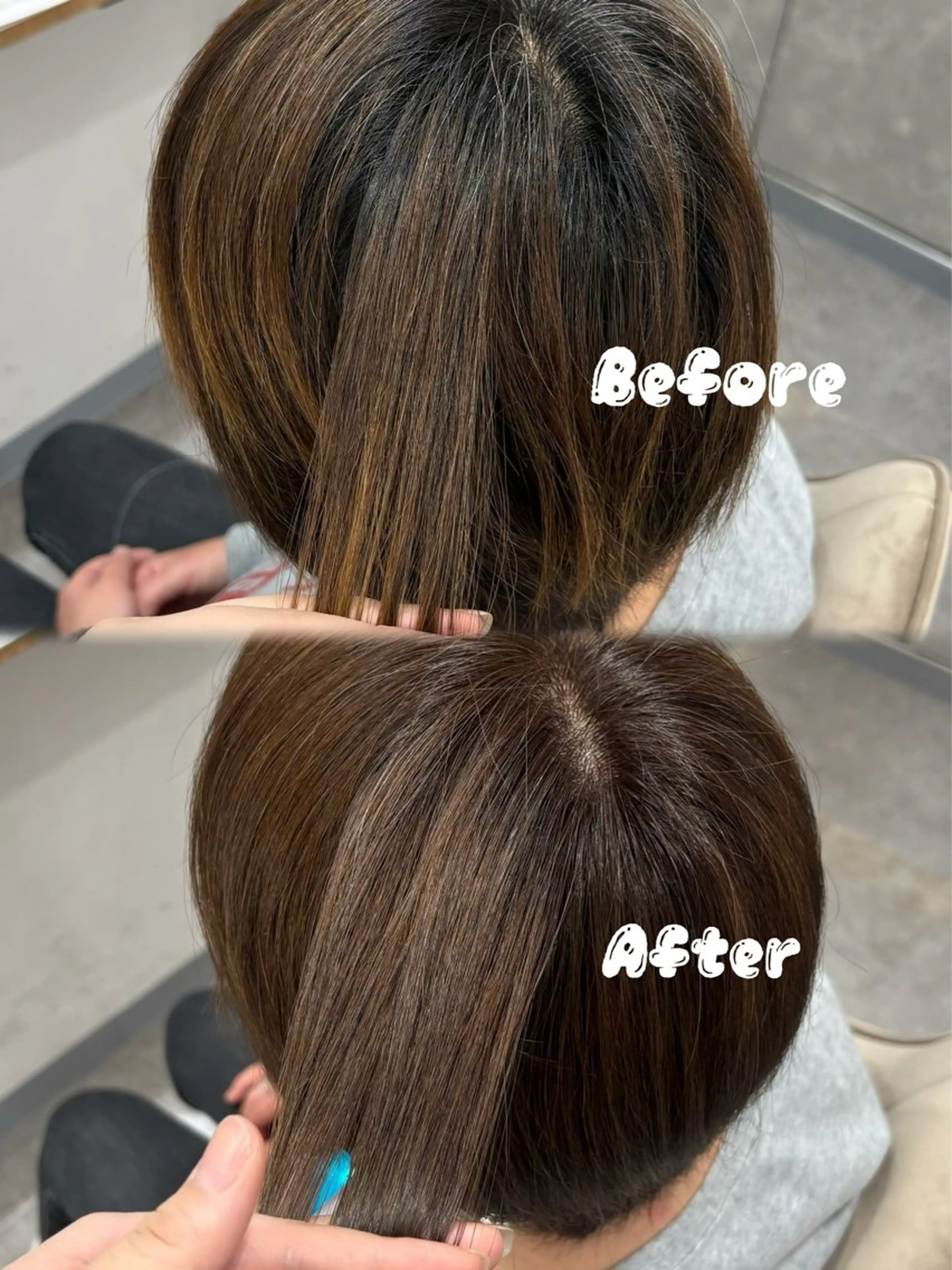 カラー ヘアカラー 谷口 綾架のヘアスタイル