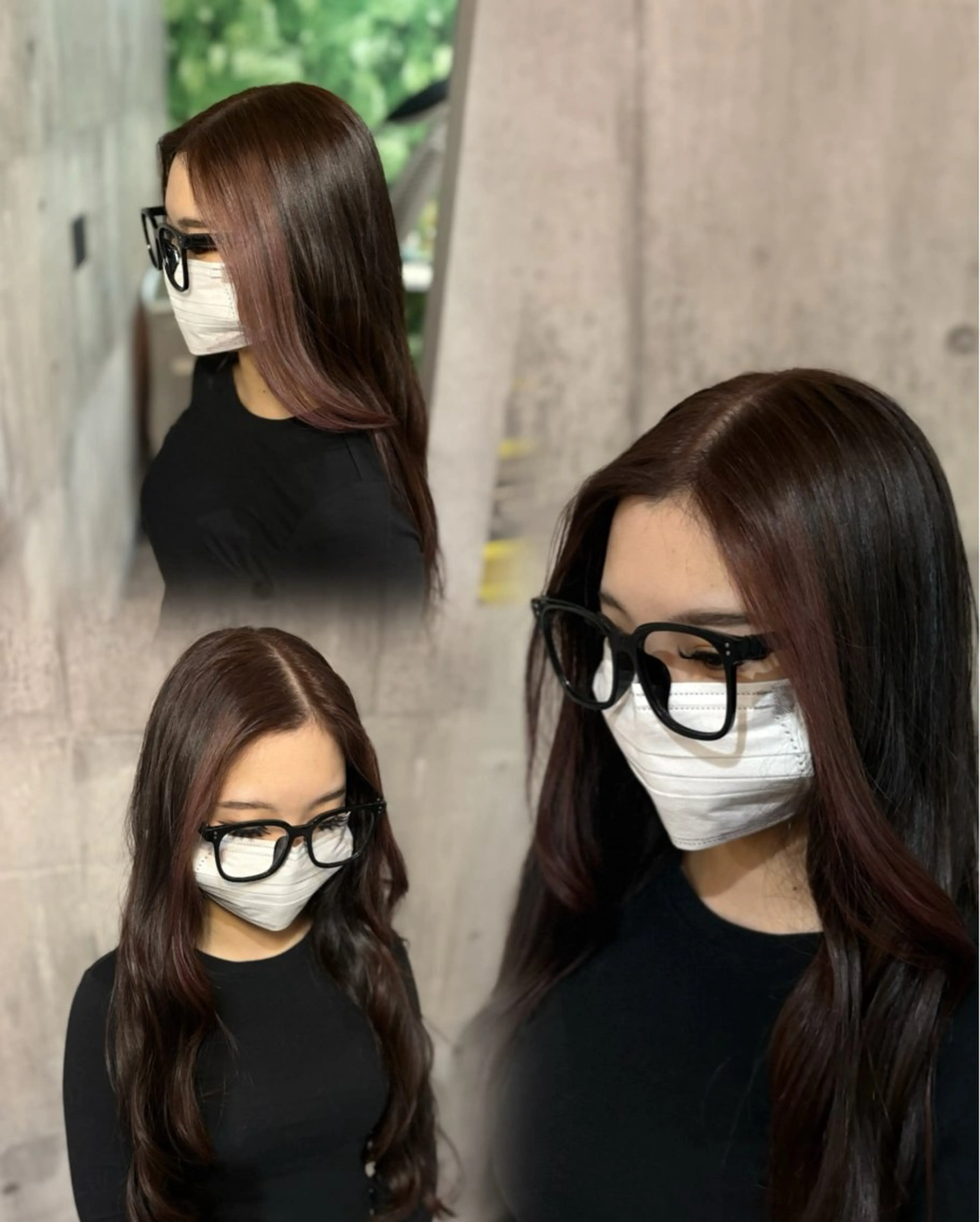 ロング カラー ミストバング ブリーチ デザインカラー  フェイスフレーミング ピンクカラー 矢野 夢果のヘアスタイル