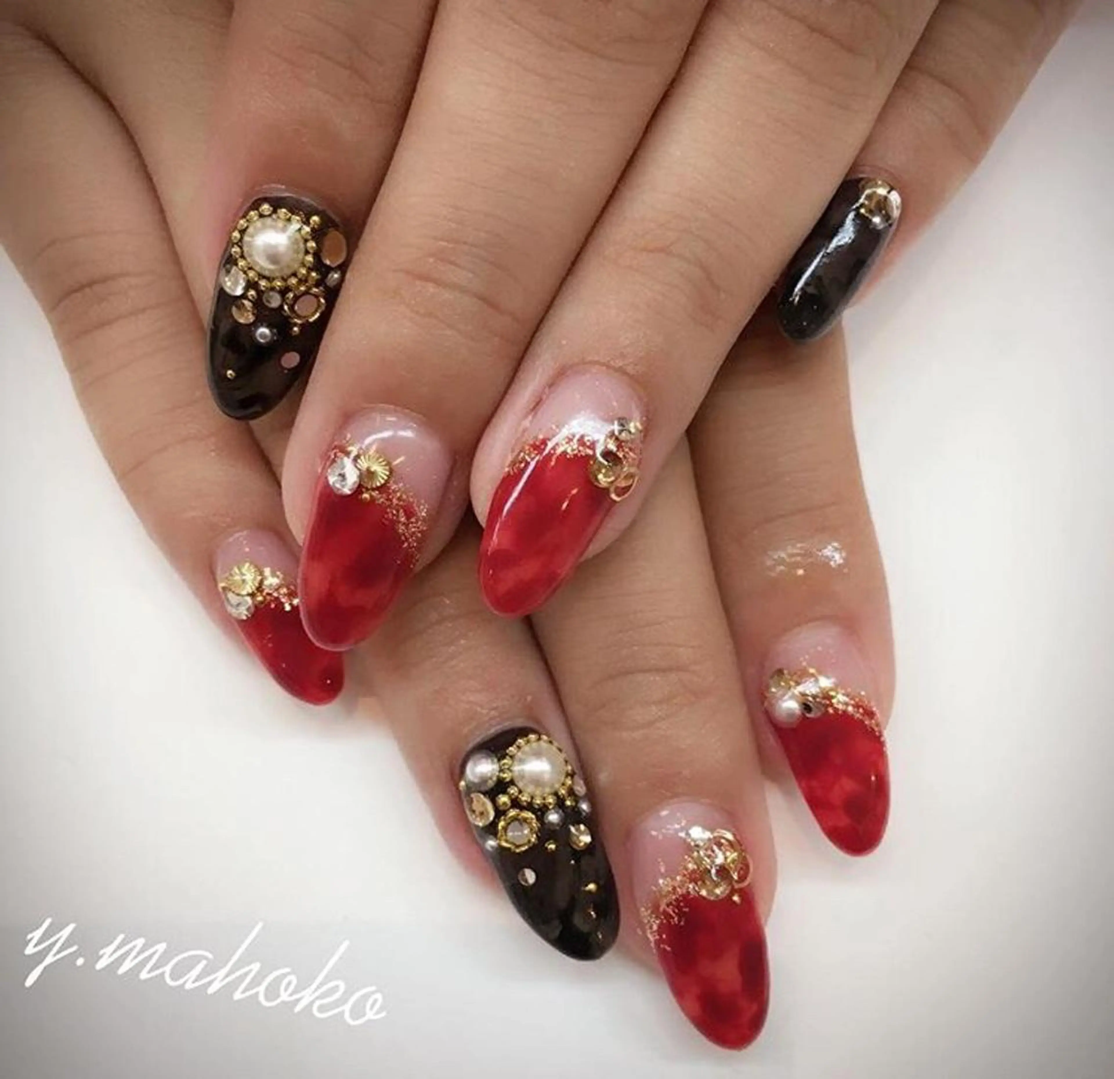 ネイル She nail studio 原宿所属・パラジェル有/ スカルプ/mahoのネイルデザイン