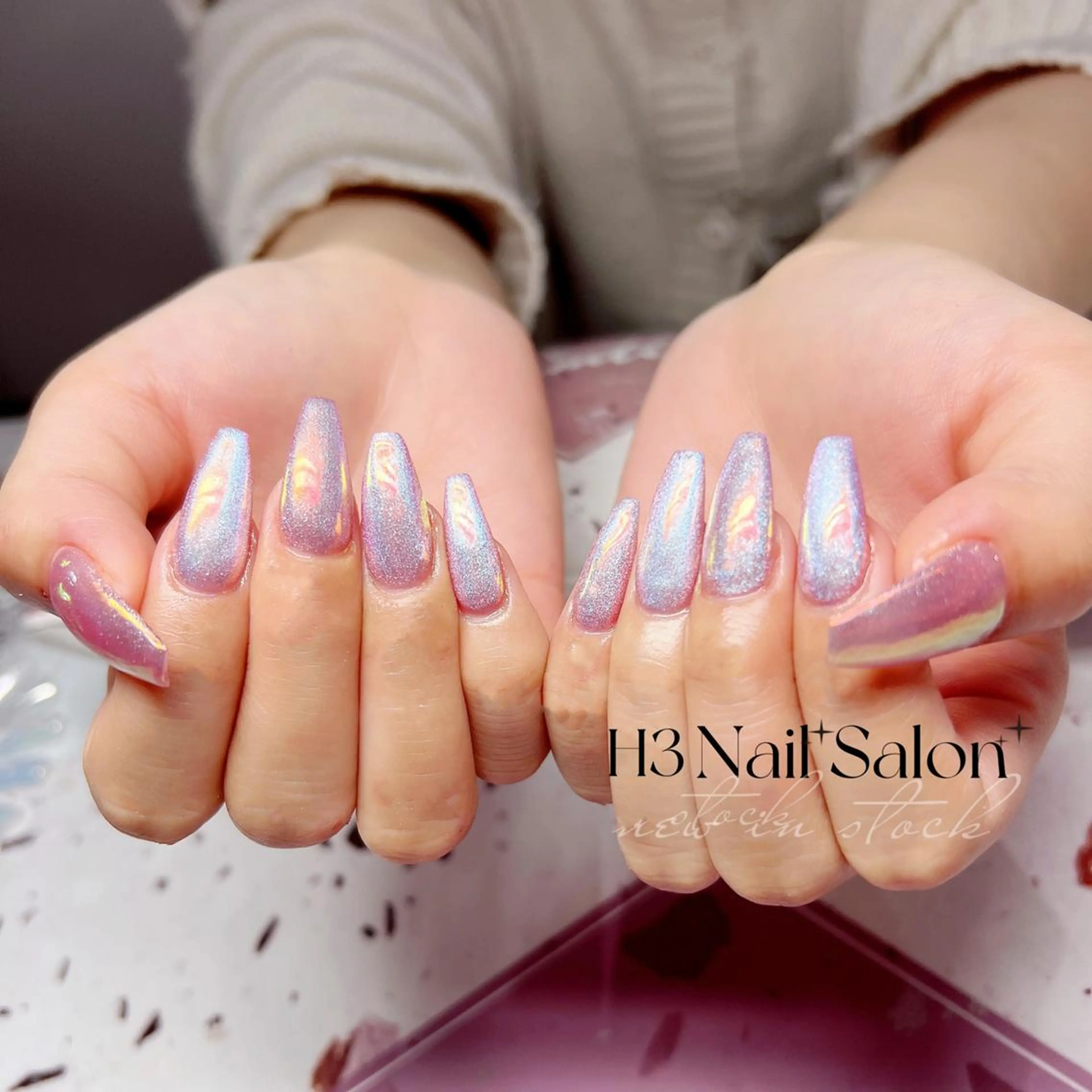 セミロング ハンドネイル H3 ネイル サロンのネイルデザイン