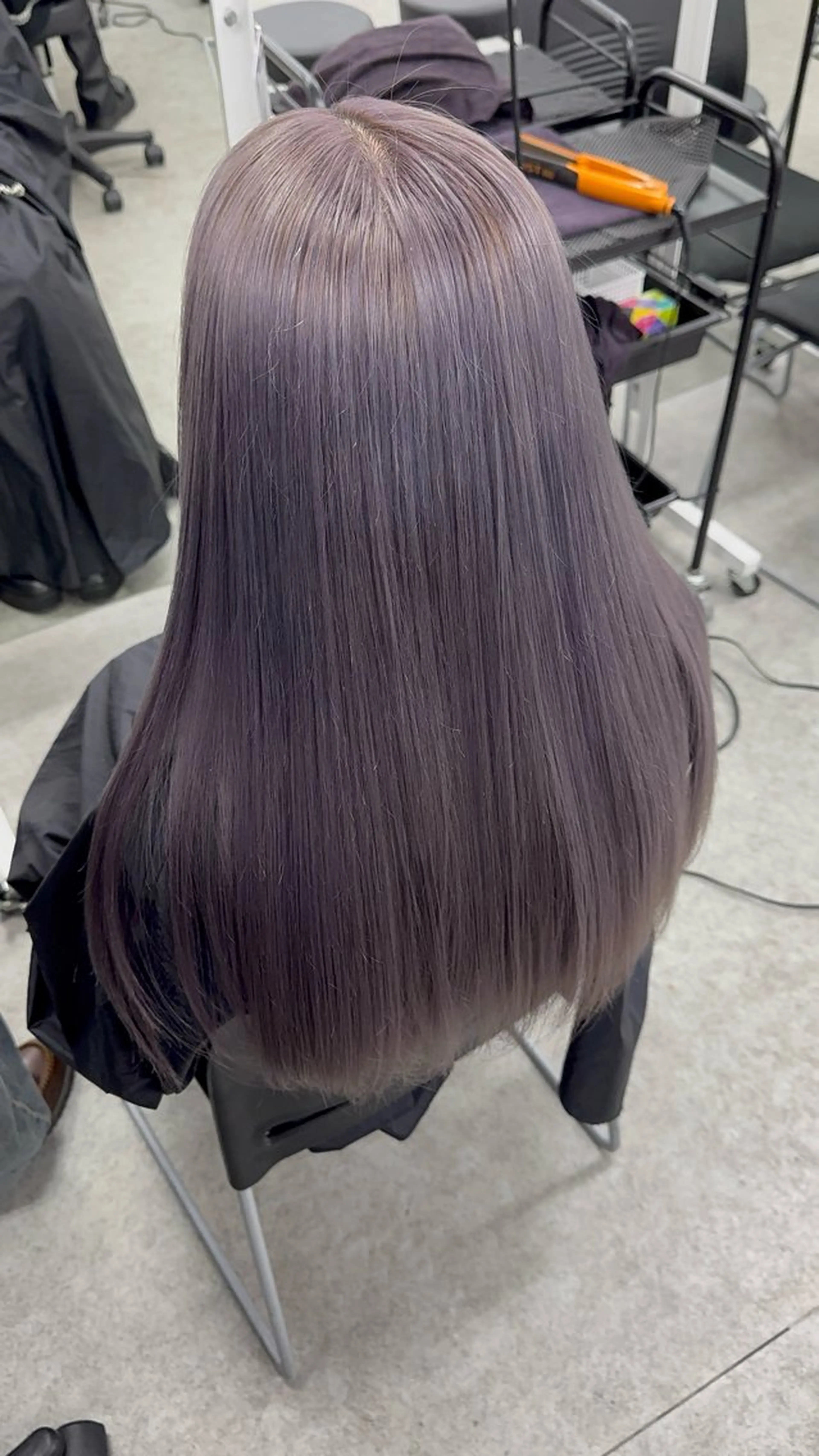 ロング カラー ヘアアレンジ 赤み消しブラウン プロ🐿けんご🐿のヘアスタイル