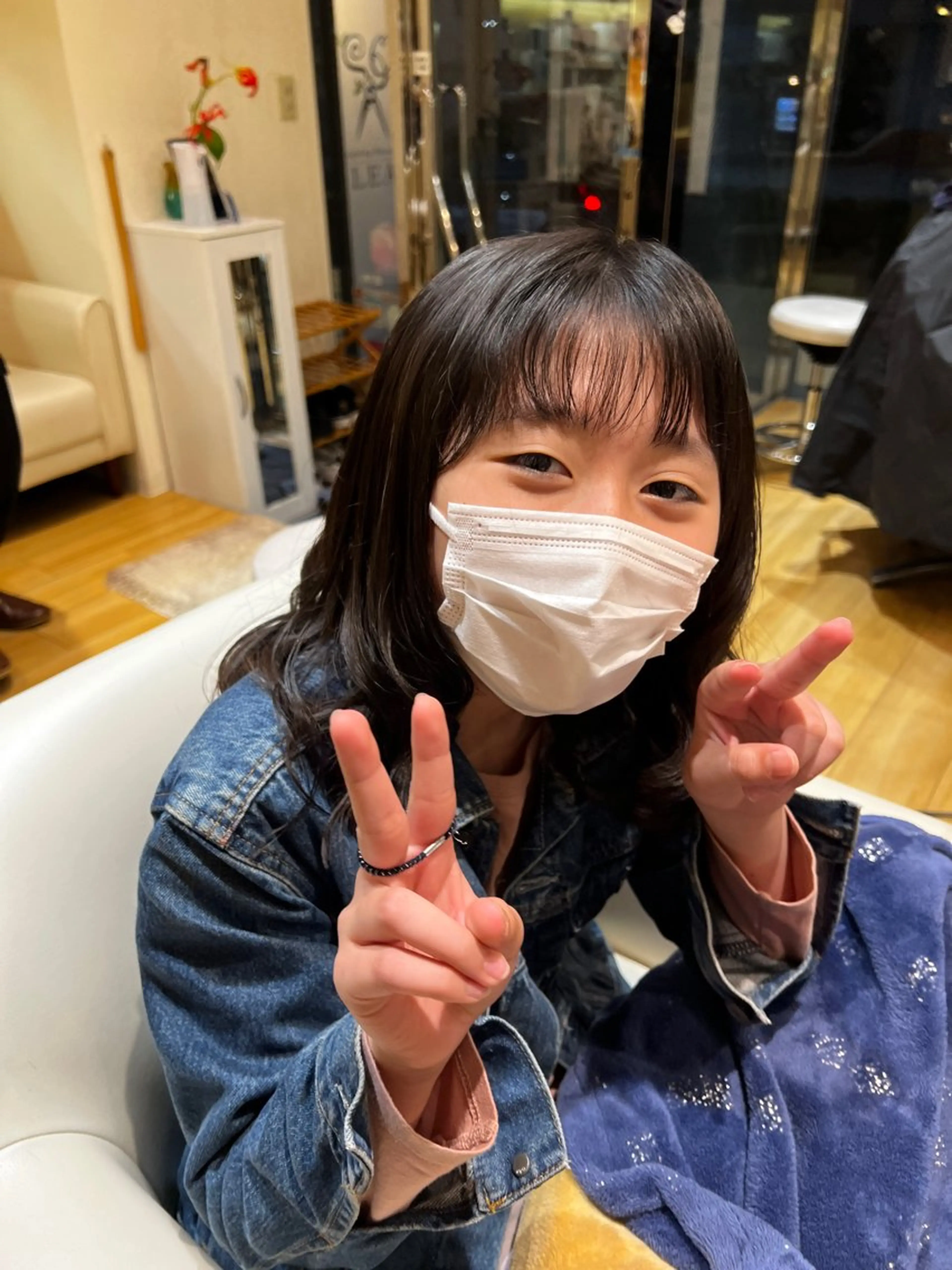 キッズ 全国1位🥇世界5位 小野田　礼花のヘアスタイル