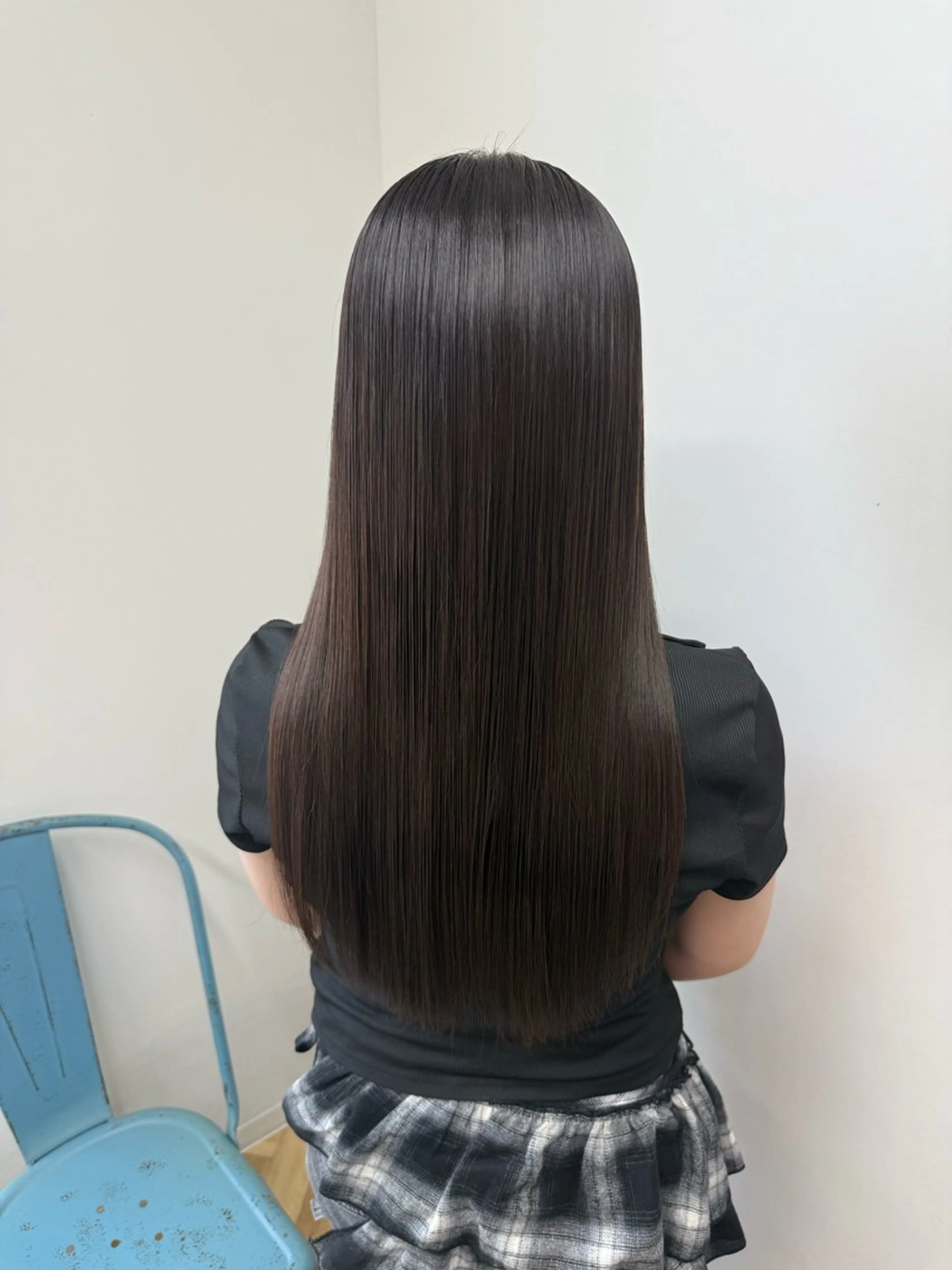 ロング 縮毛矯正 伶風/ボブ/ ヘーゼルベージュのヘアスタイル