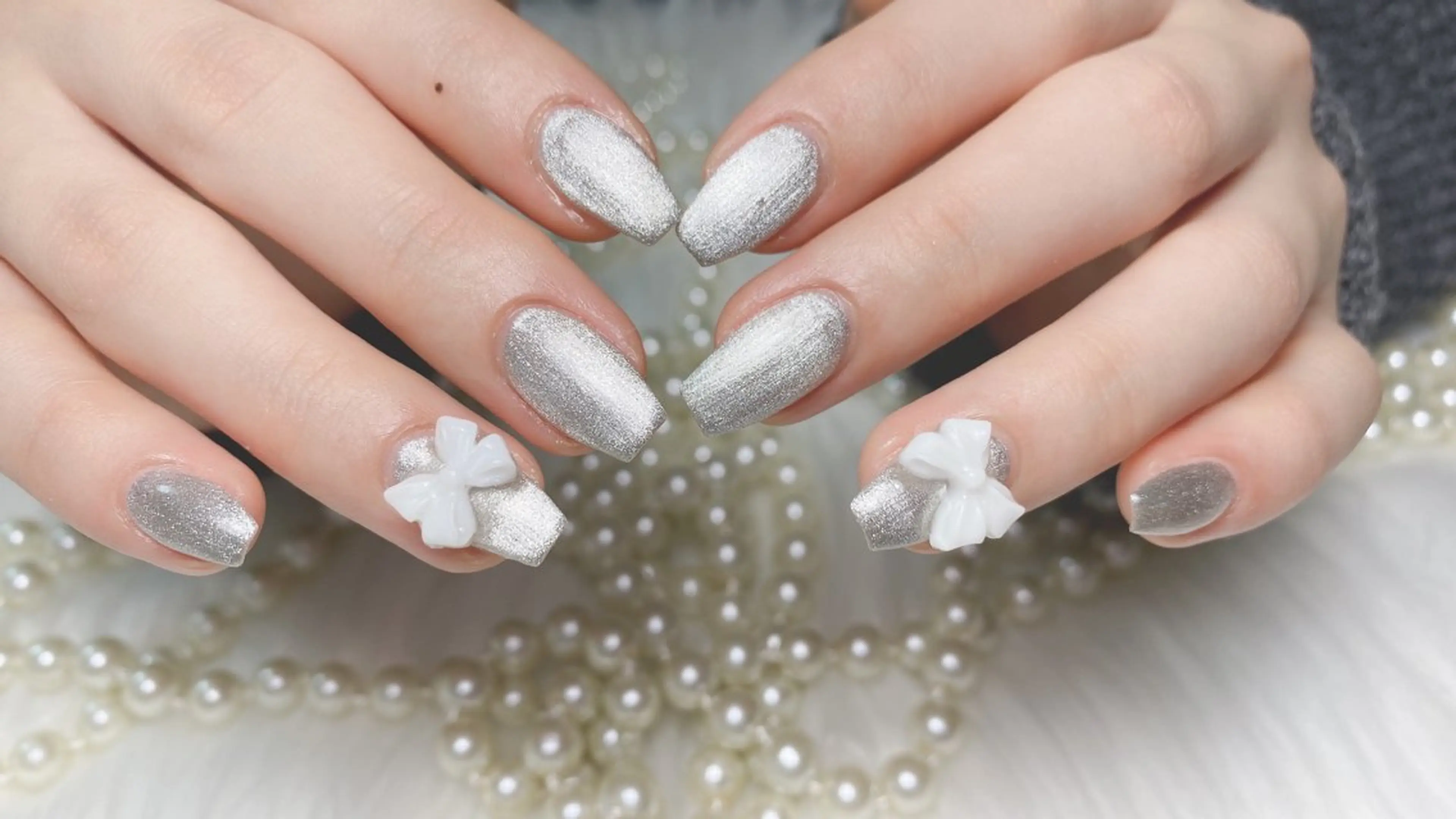 ネイル ハンドネイル オーシャン スカルプネイルサロンのネイルデザイン