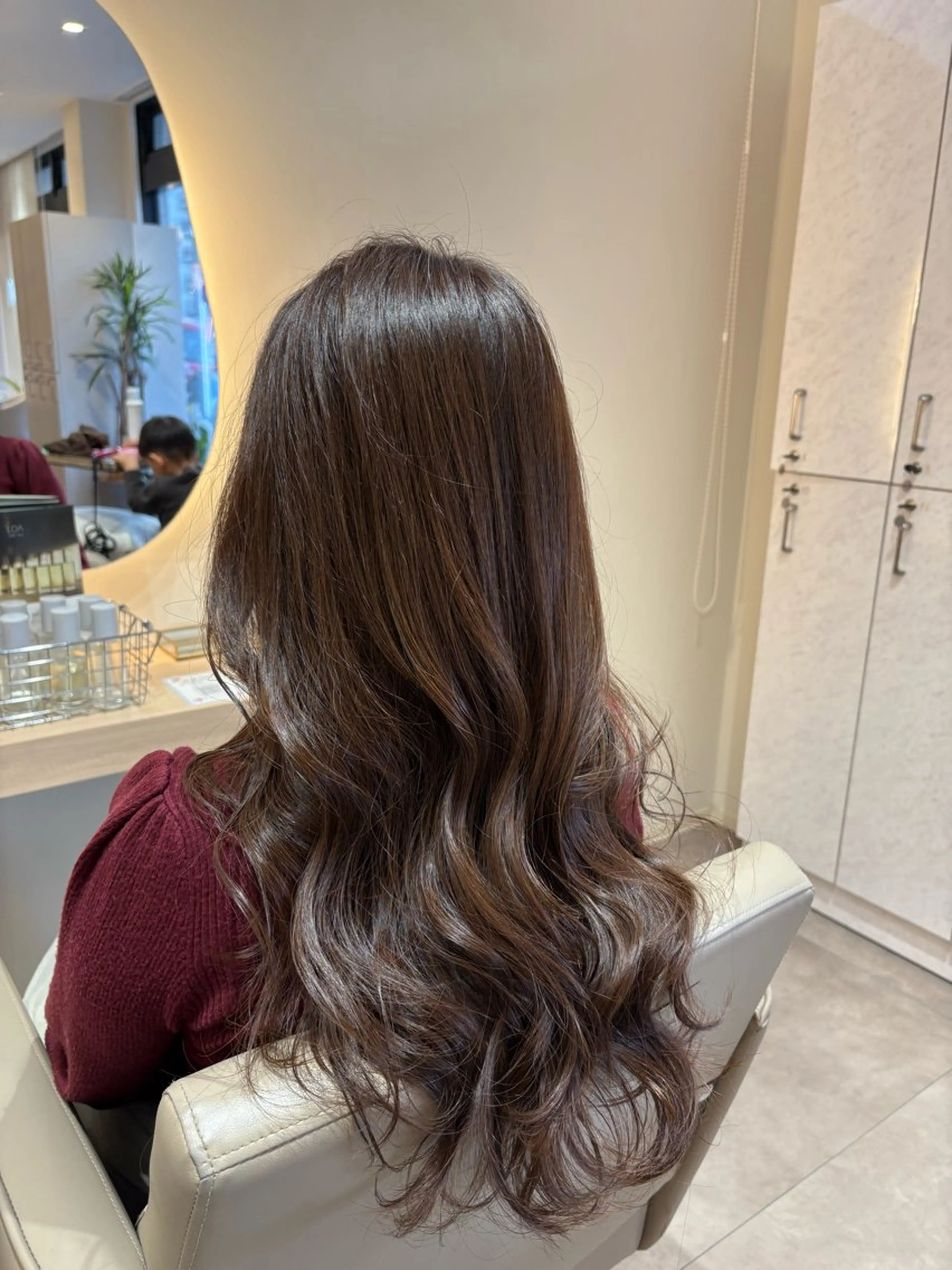 ロング カラー 透明感カラー ラベンダーカラー カット ヘアカラー レイヤー/透明感/髪 質改善/メンズ/佐藤のヘアスタイル