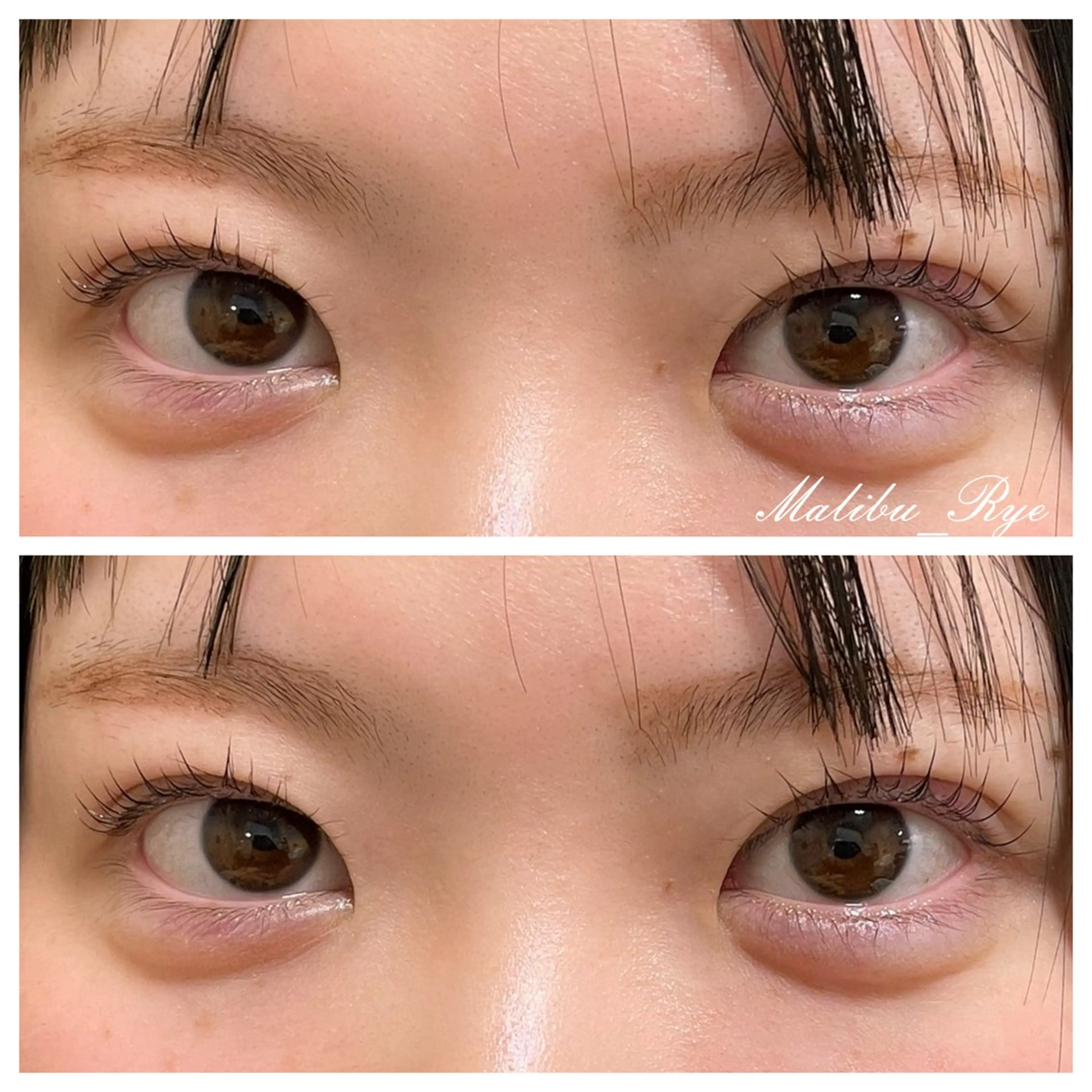 マツエク・マツパ パリジェンヌラッシュリフト 韓国風まつげ 🍒Rye🍒のマツエク・マツパデザイン