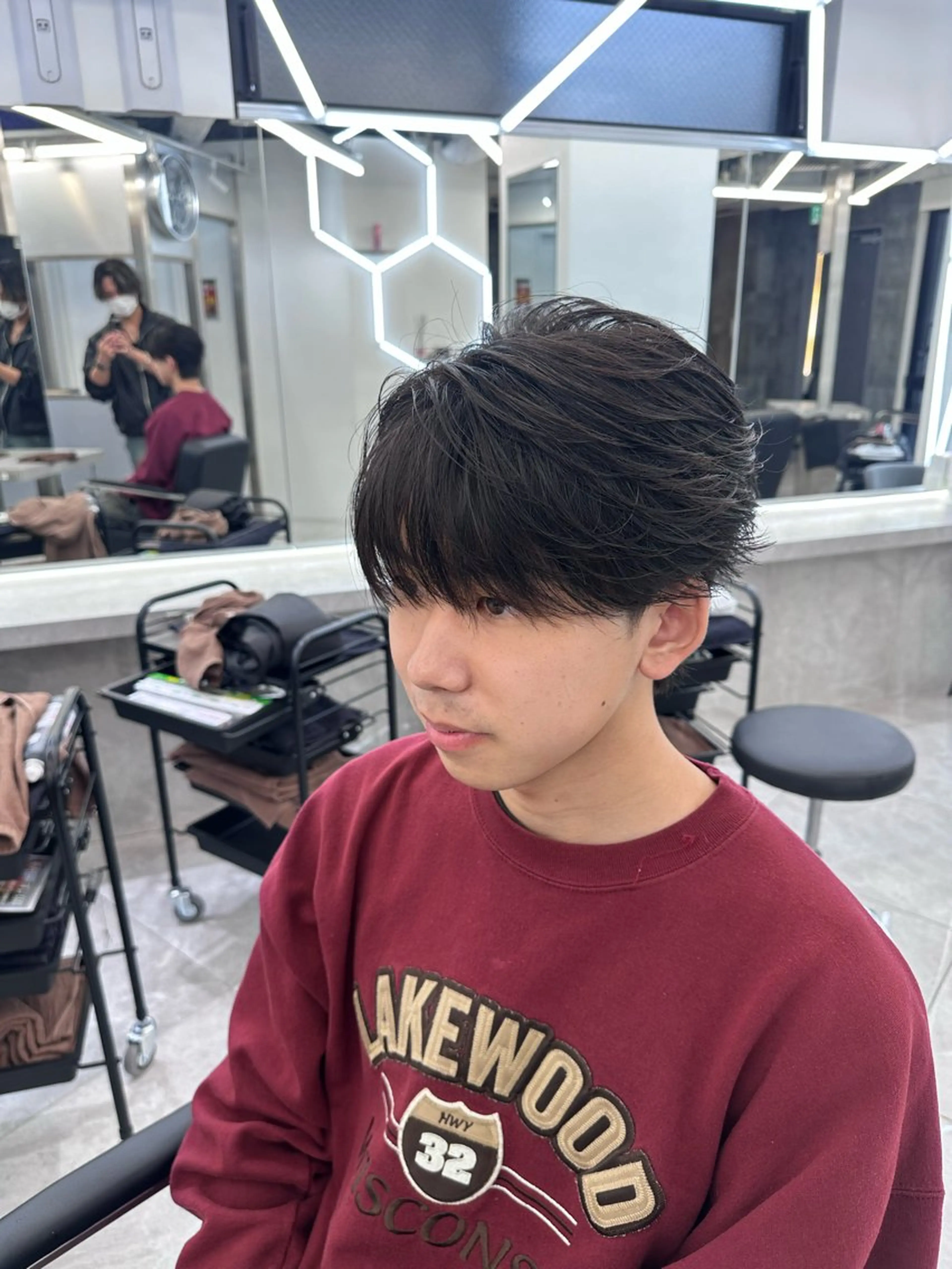 パーマ メンズ カット パーマ 💎メンズカット ／フェザー／細野💎のヘアスタイル