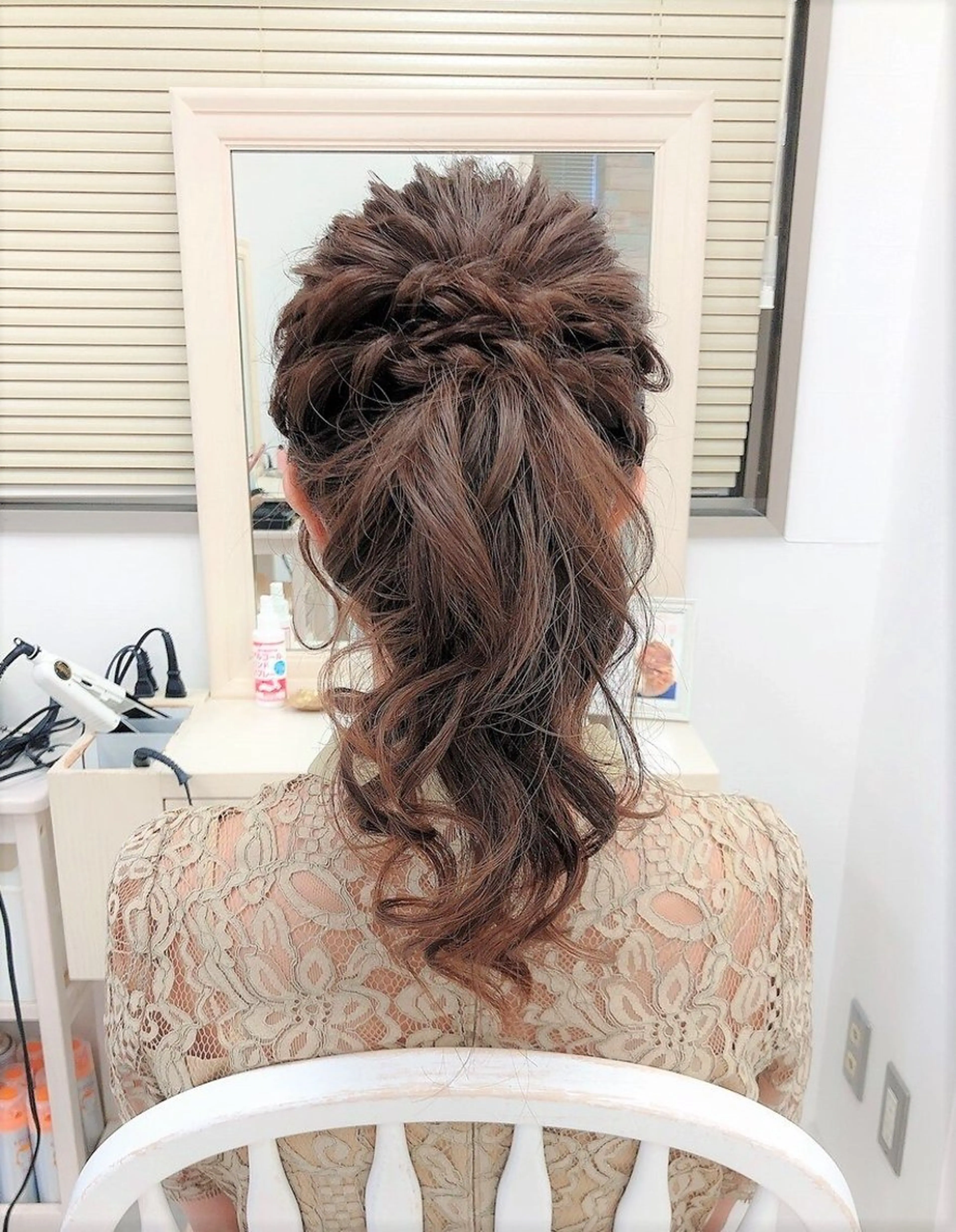 ヘアアレンジ ポニーテール 似合わせヘアメイク 💐オダギリチアキのヘアスタイル