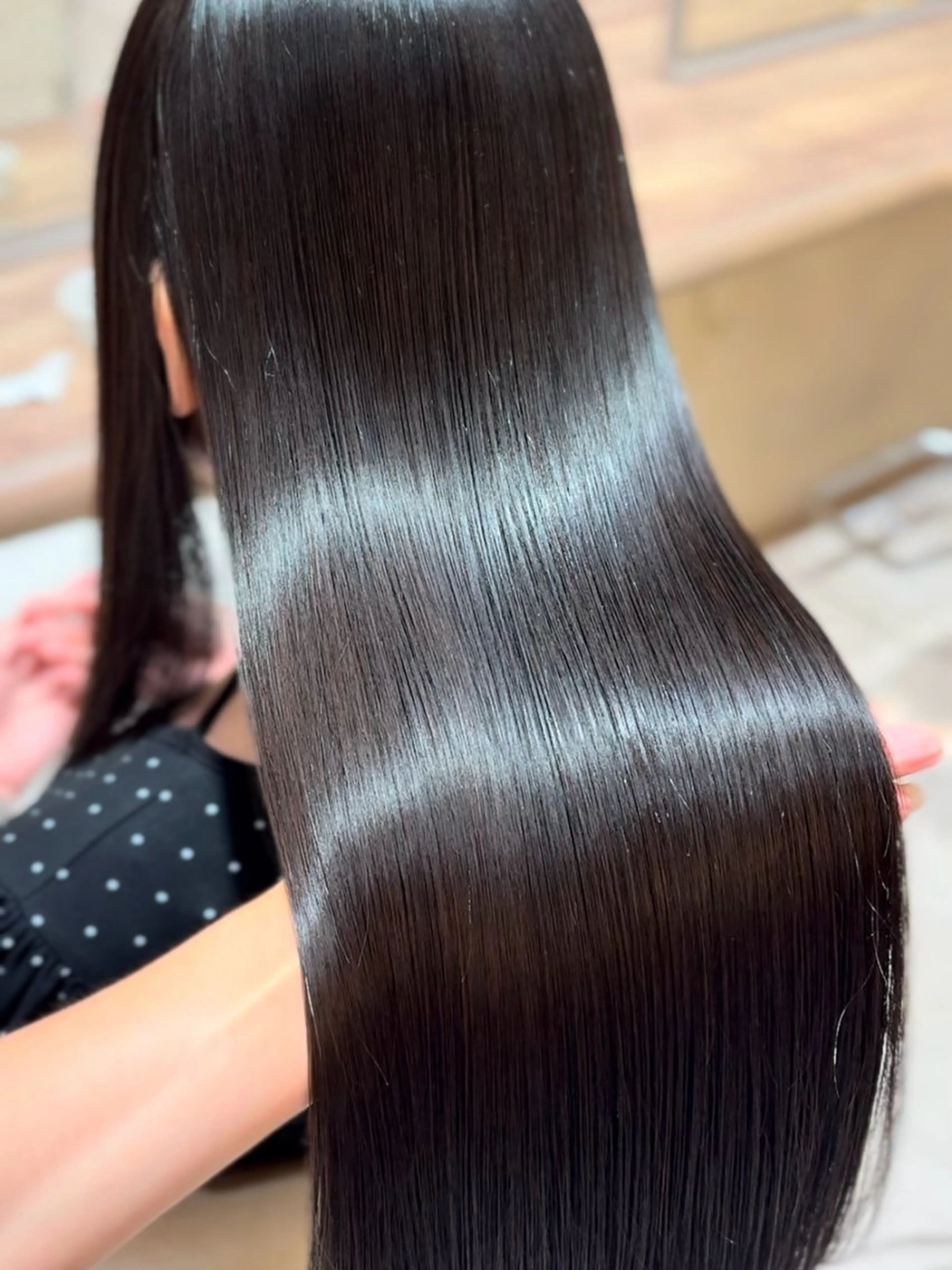 髪質改善inケアカラー＋カット+3stepTRの写真