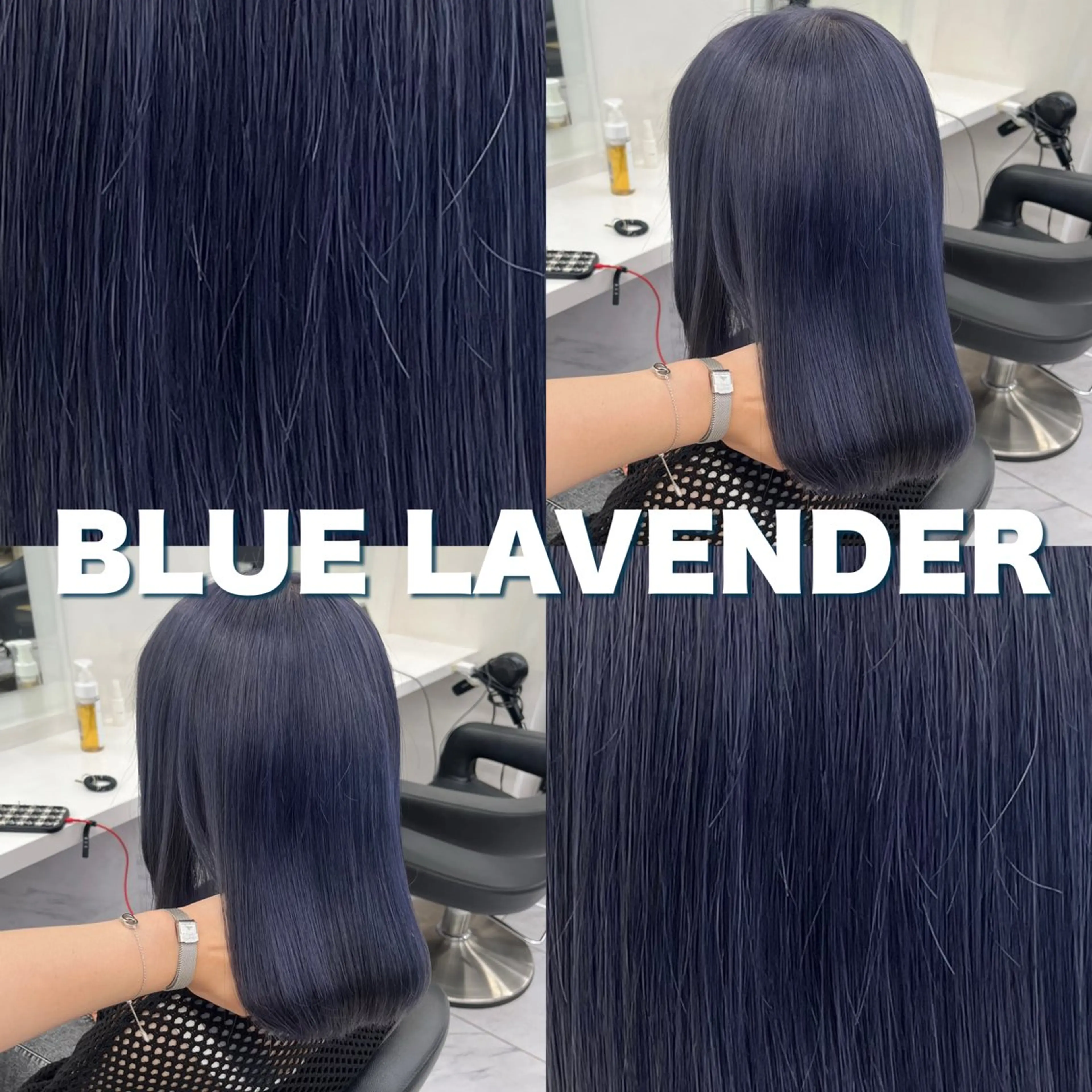 セミロング ヘアカラー トリートメント ヘッドスパ ヘアセット 寒色＆ブリーチ特化 寒色MiOのヘアスタイル