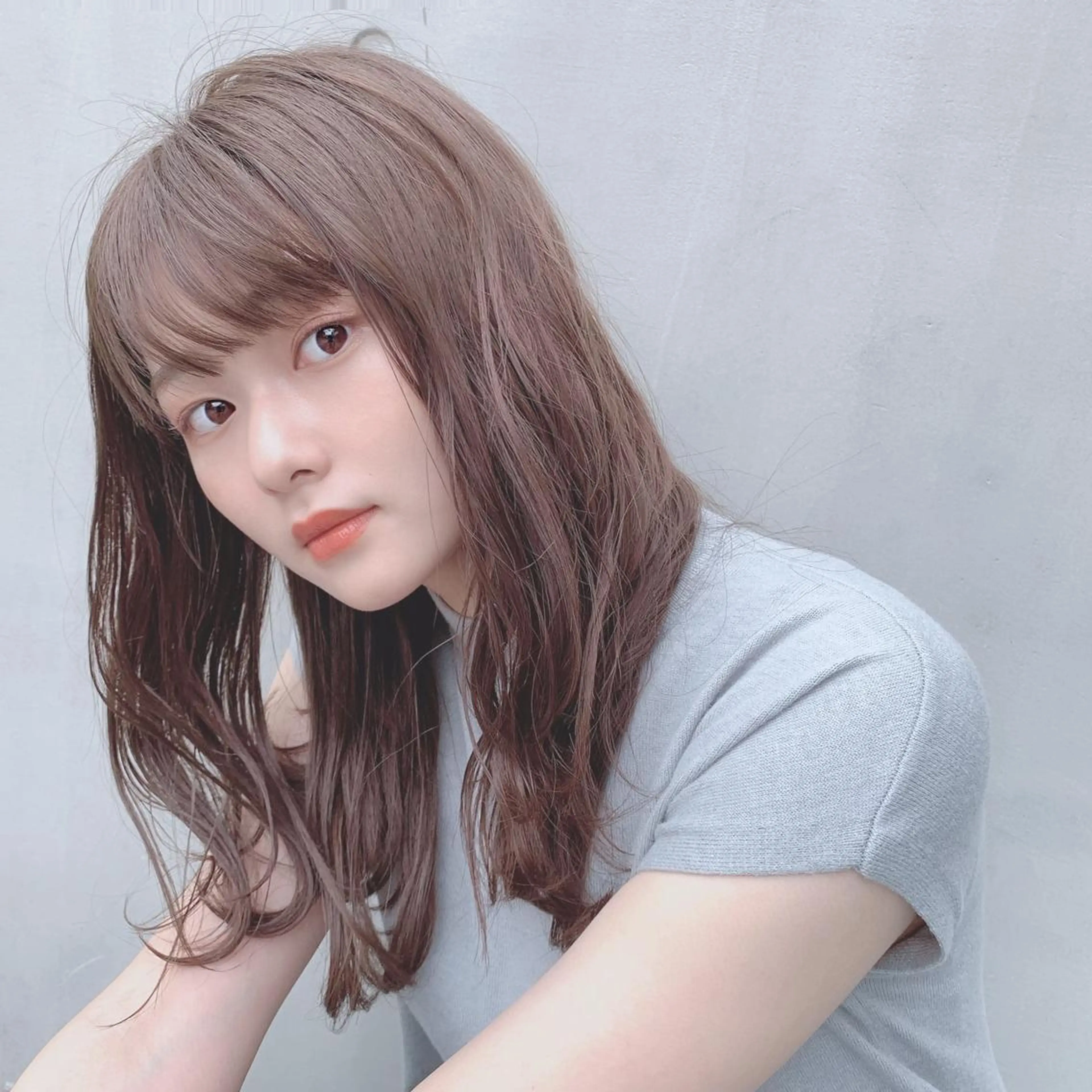 ミディアム カラー パーマ 【公式】amble luxe池袋東口🩷のヘアスタイル