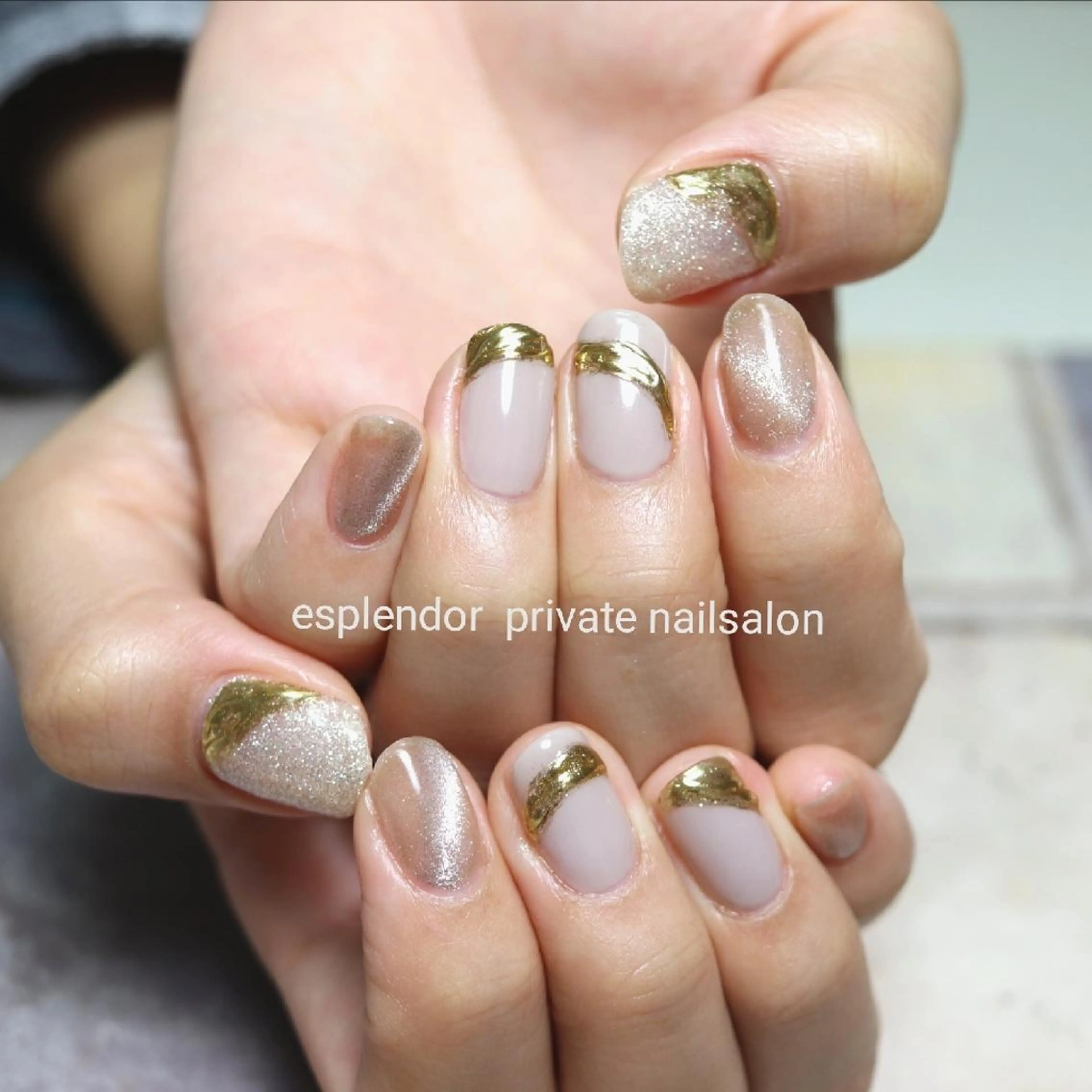 ネイル マグネットネイル ミラーネイル esplendor  エスプレンドル所属・esplendor  エスプレンドルのネイルデザイン