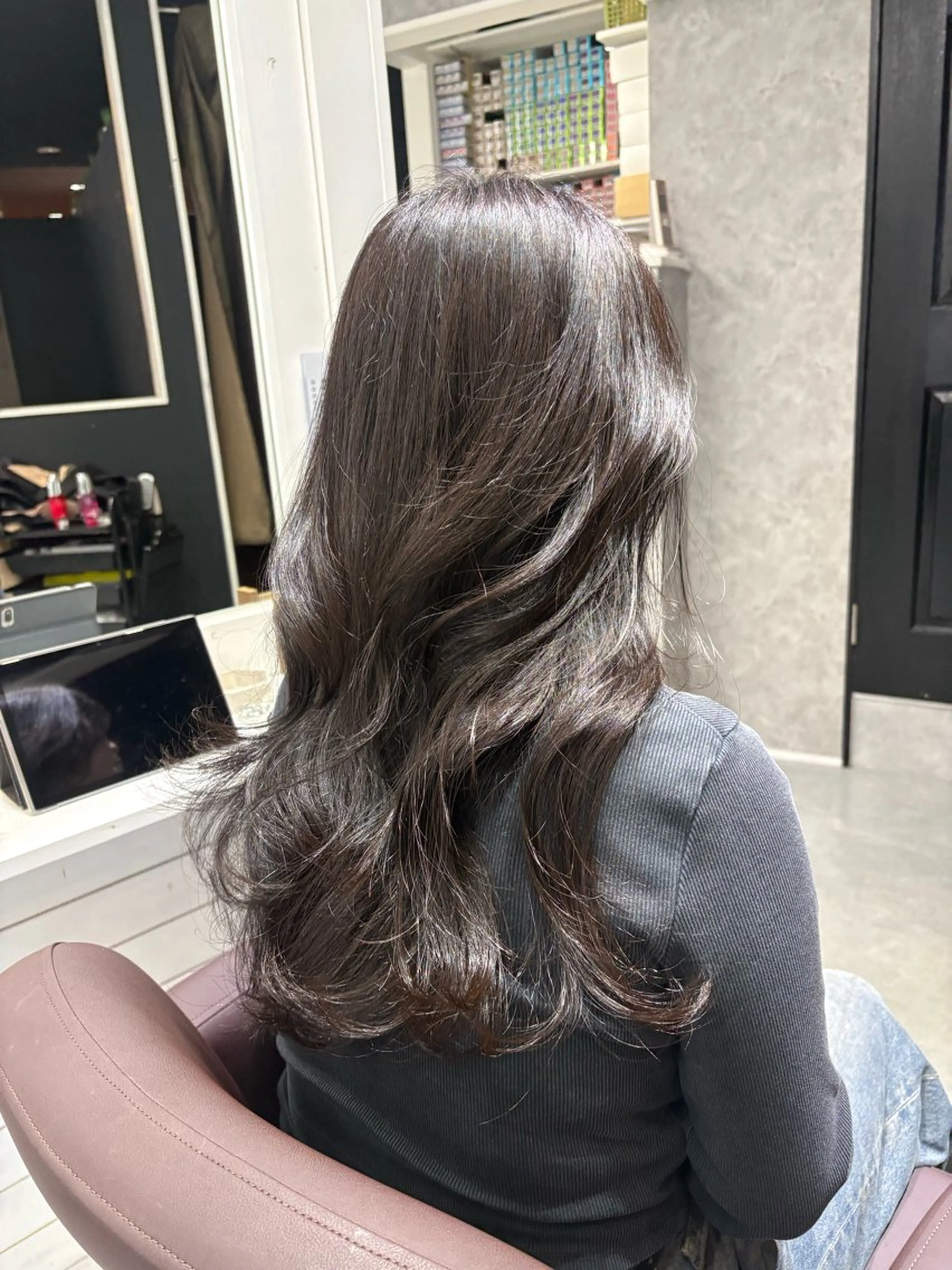 ロング レイヤーカット カット ヘアカラー トリートメント Aura 髪質改善＆韓国レイヤー所属・あい❤︎ /髪質改善/韓国巻きのヘアスタイル