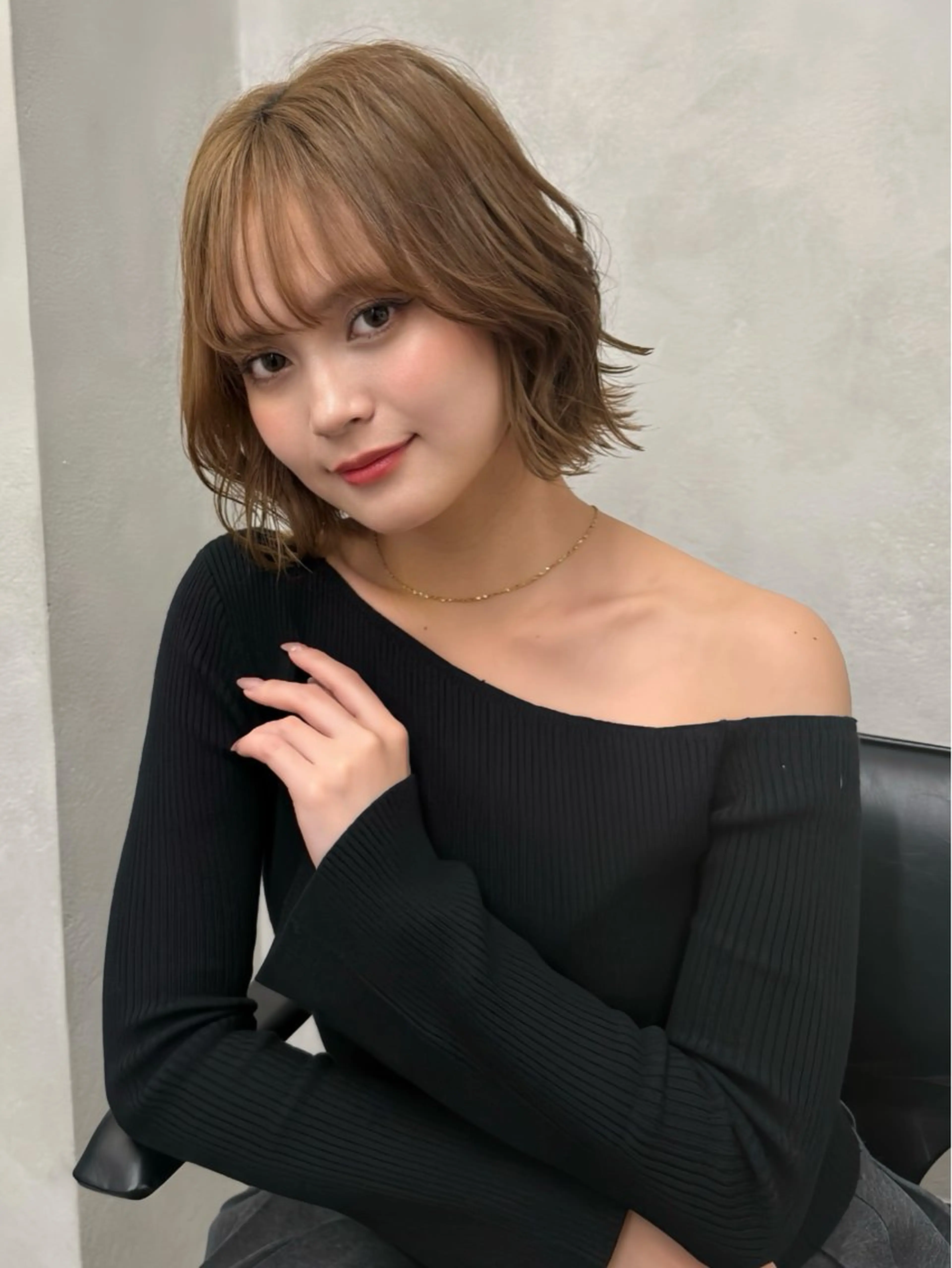 ショート 韓国風ヘア レイヤーカット 似合わせカット ヘアカラー 森貝 洋亮のヘアスタイル