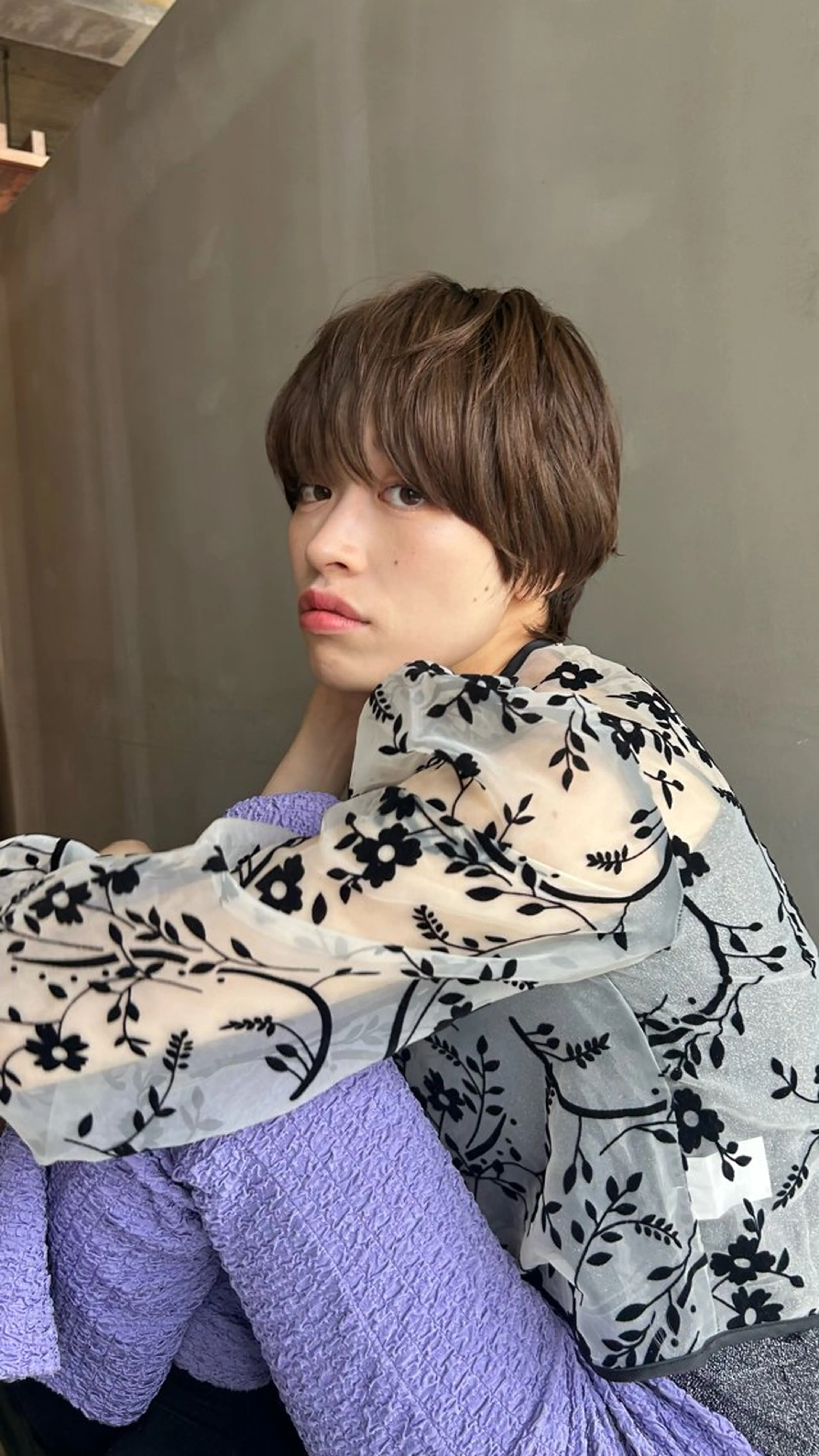 ショート カラー カット ヘアカラー トリートメント ショート/ボブ専門 宮脇美奈/南船場のヘアスタイル