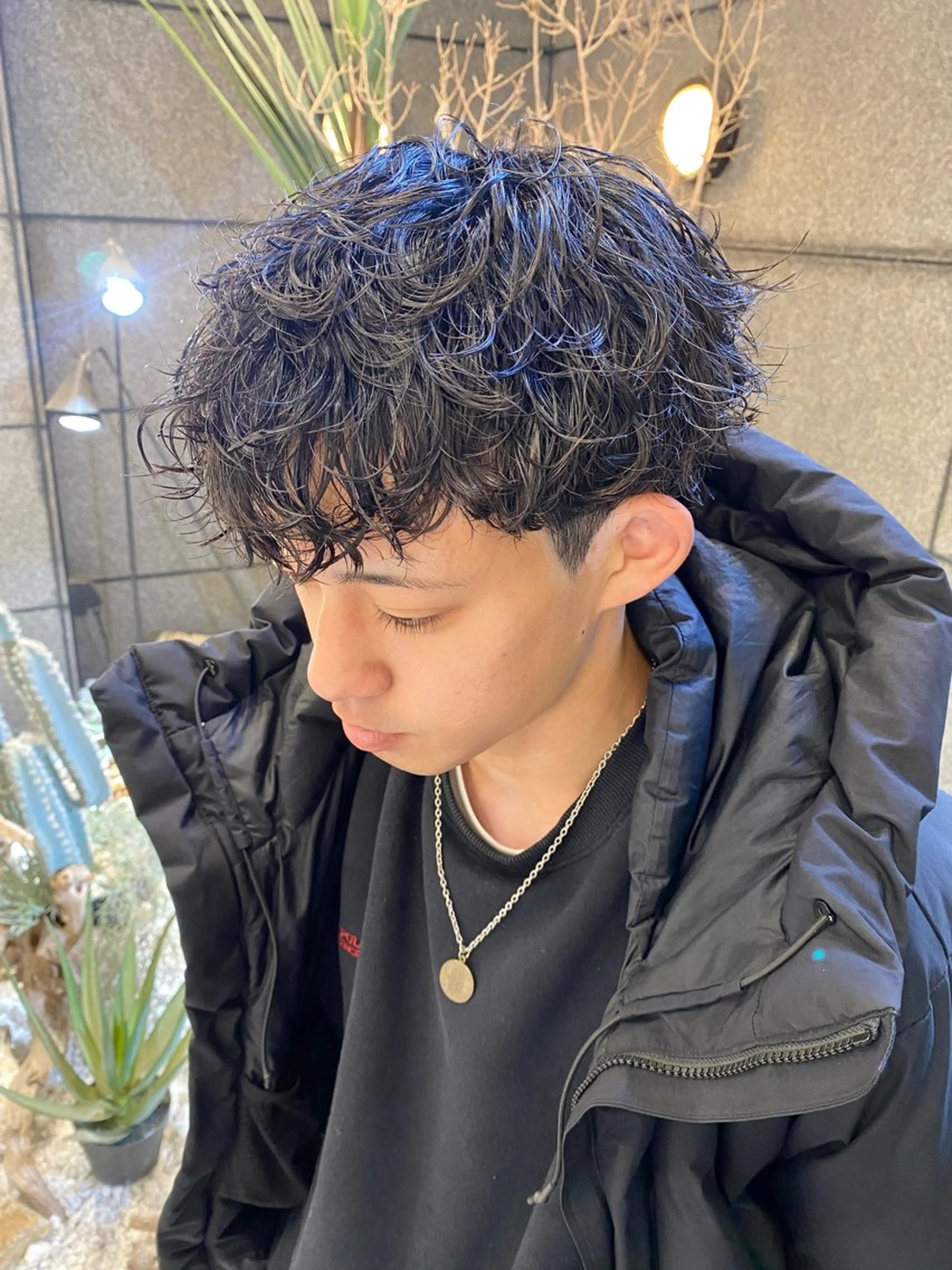 ショート パーマ メンズ カット パーマ 酸スト/フェザー パーマ/三谷海斗のヘアスタイル