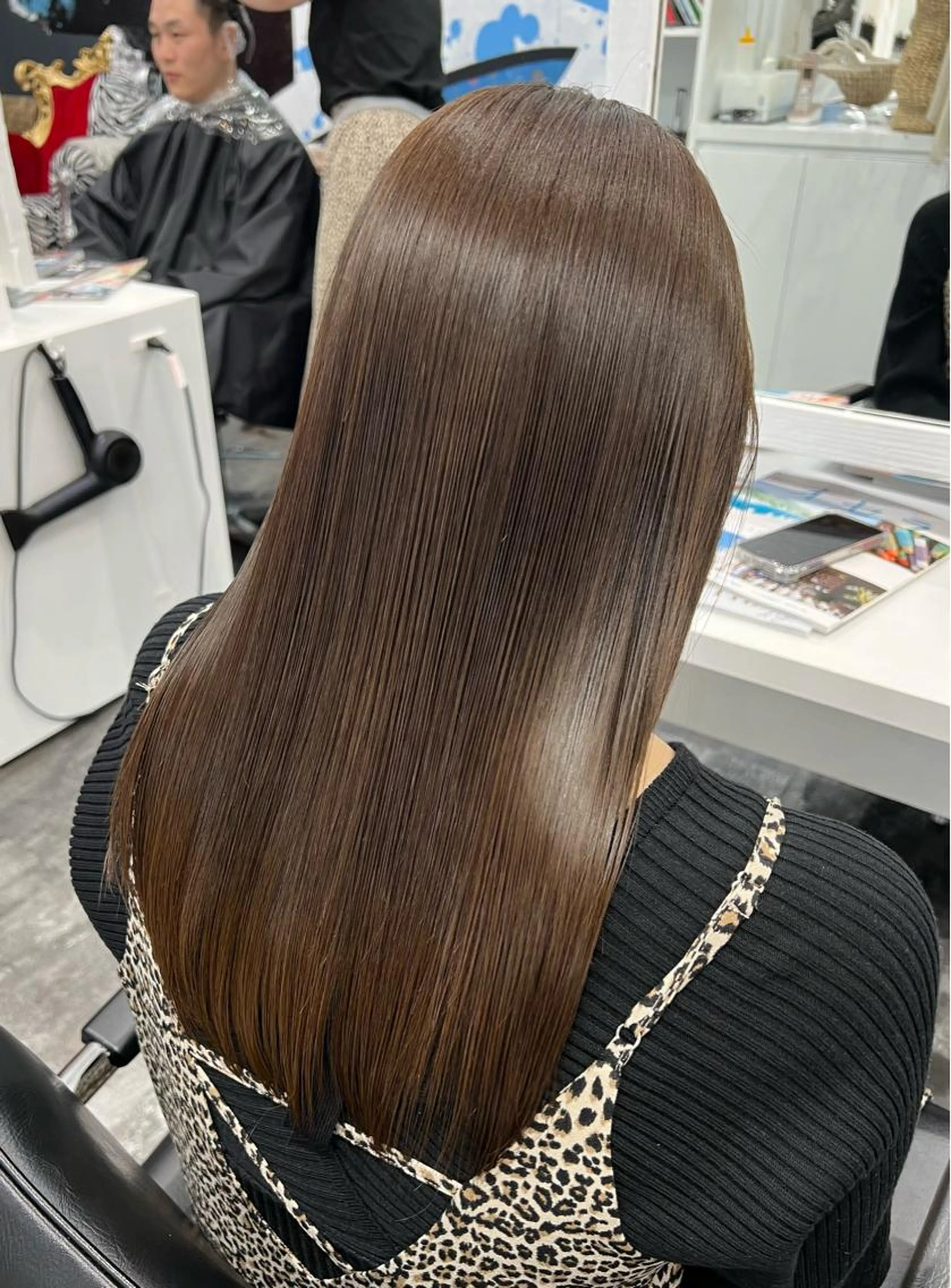 cut＋髪質改善straight＋color＋艶感up treatmentの写真