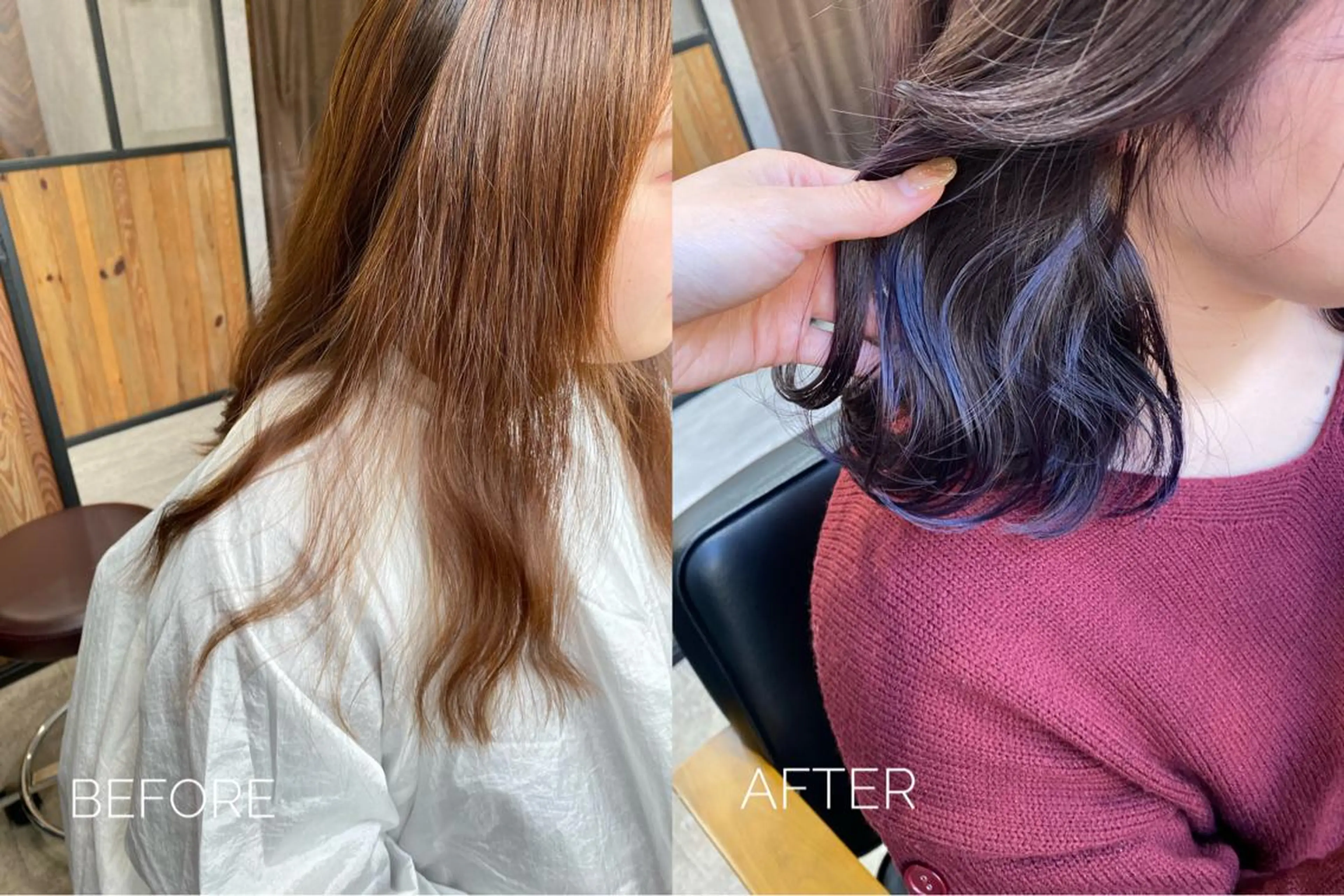 セミロング カラー ヘアアレンジ ブリーチ ケアブリーチ ハイトーンカラー 髪質改善 ヨシンモリ clomus所属・YUKA 🍒ツヤ髪改善のヘアスタイル