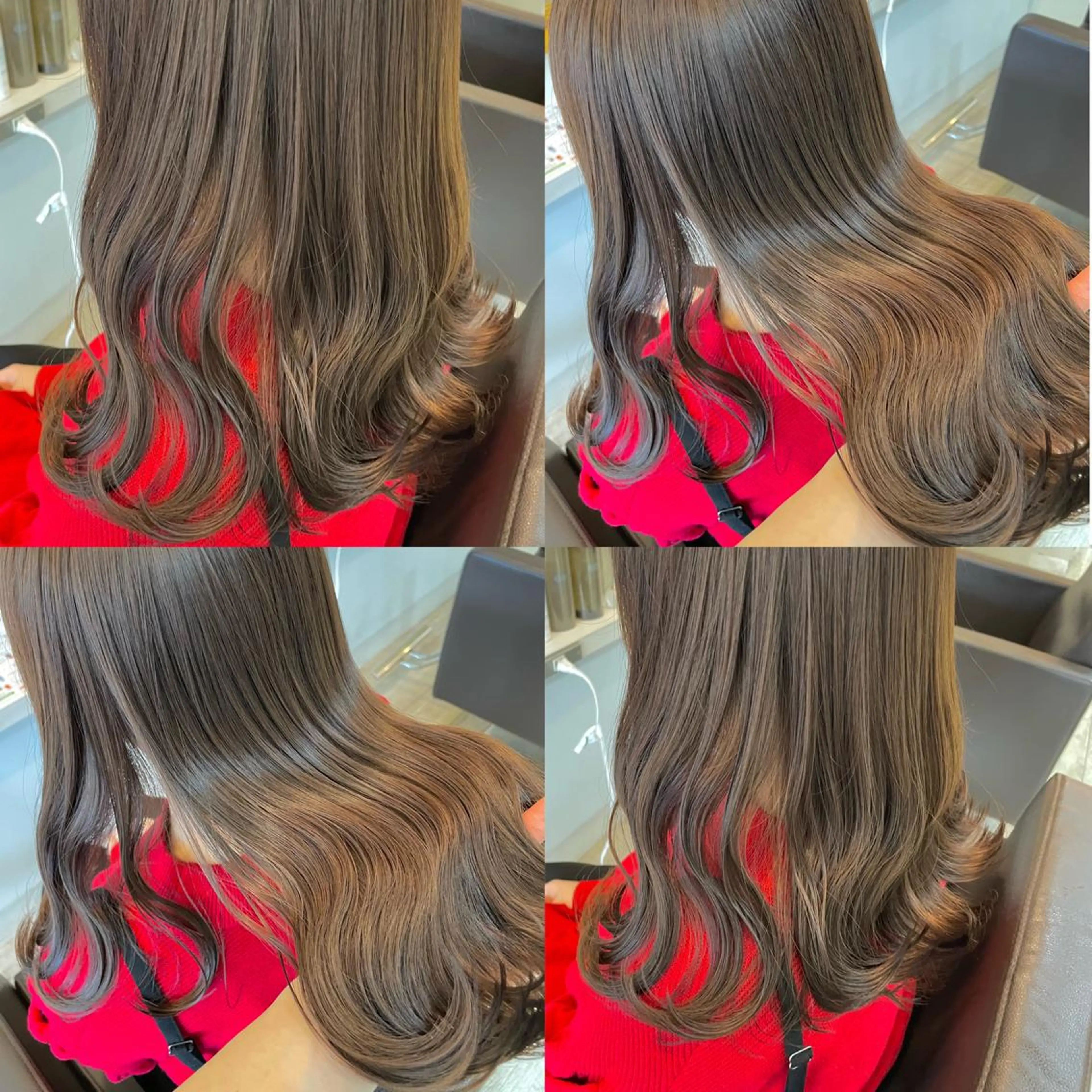 セミロング ヘアカラー トリートメント 髪質改善×透明感× 艶髪🥀HIYORIのヘアスタイル