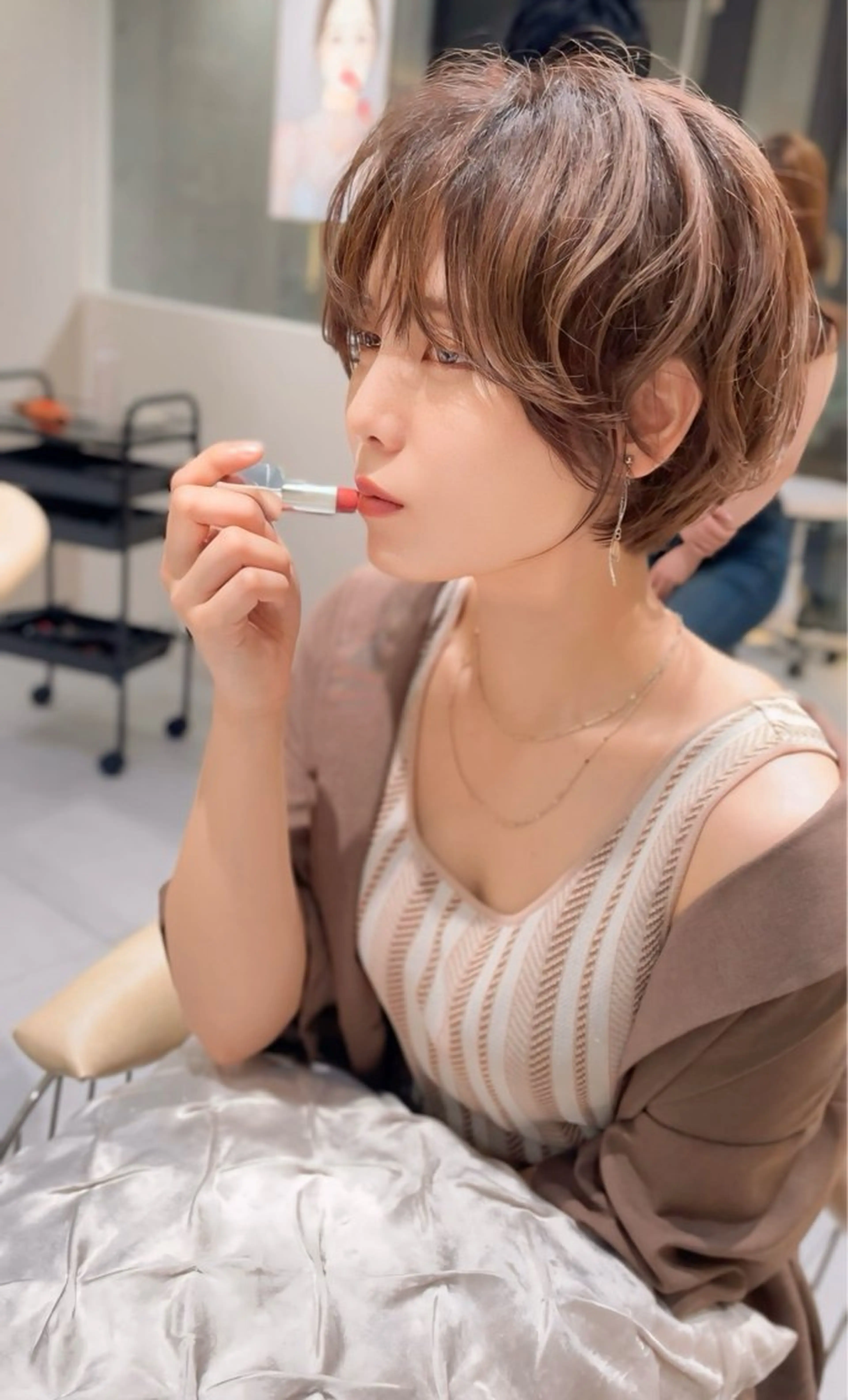 ショート 🎀大川 錬🎀 ブリーチなしWカラーのヘアスタイル