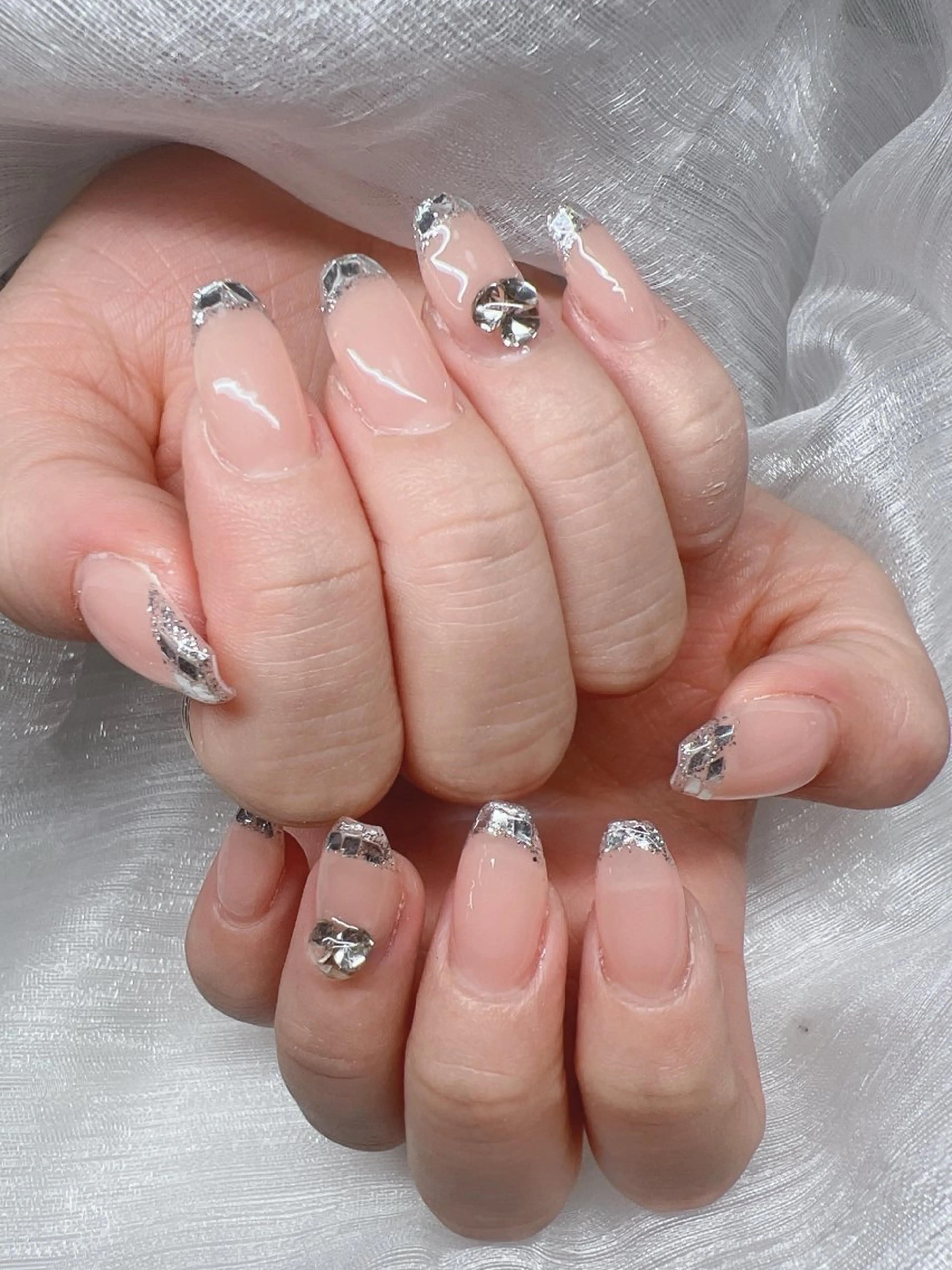 ネイル ハンドネイル Lee Nails チップ長さだし専門店のネイルデザイン