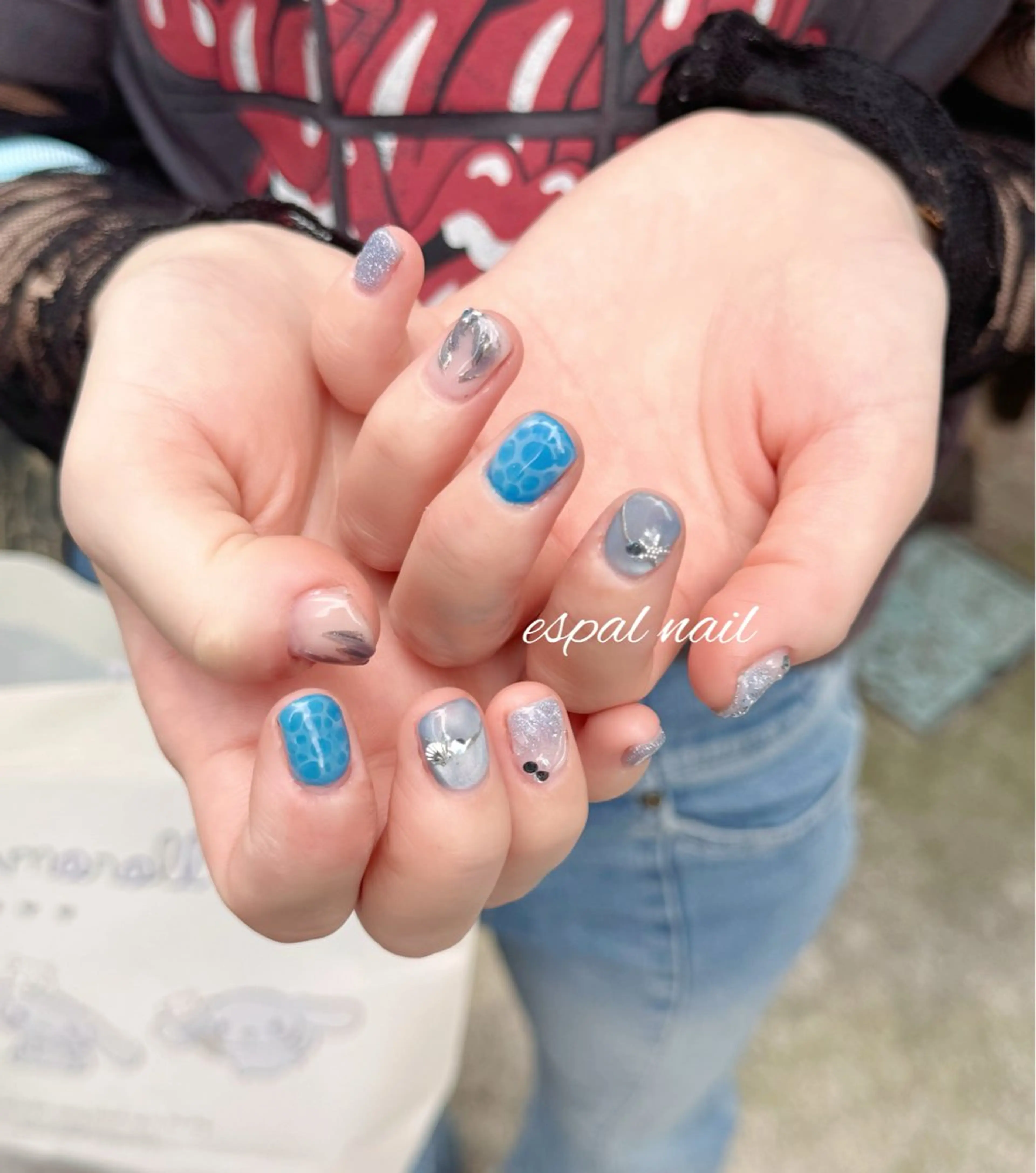 ご新規様オフ無料✨デザイン持ち込みネイルの写真