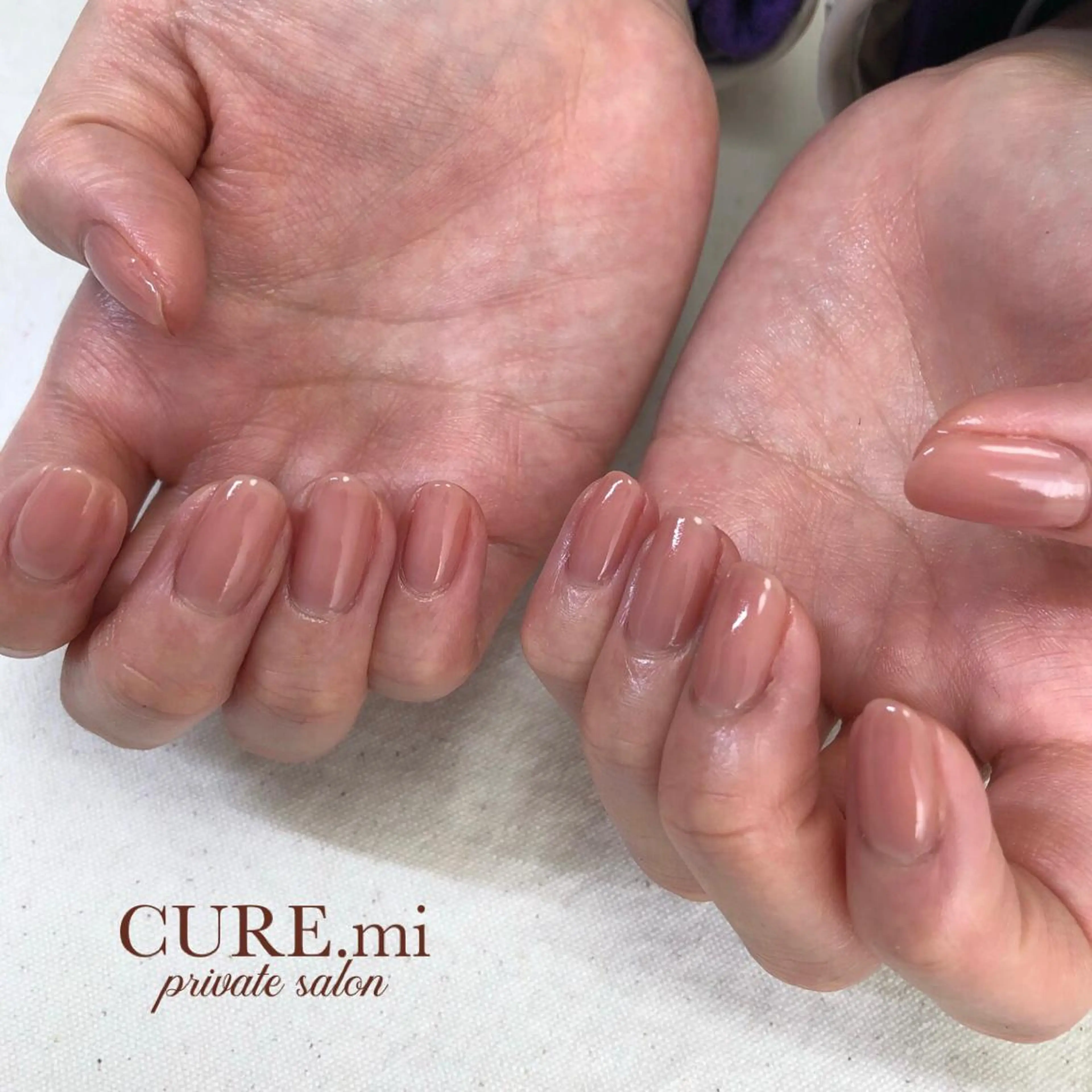 ネイル ワンカラーネイル ピンク シンプルネイル ハンドネイル ハンドケア 伊藤 美香のその他イメージ