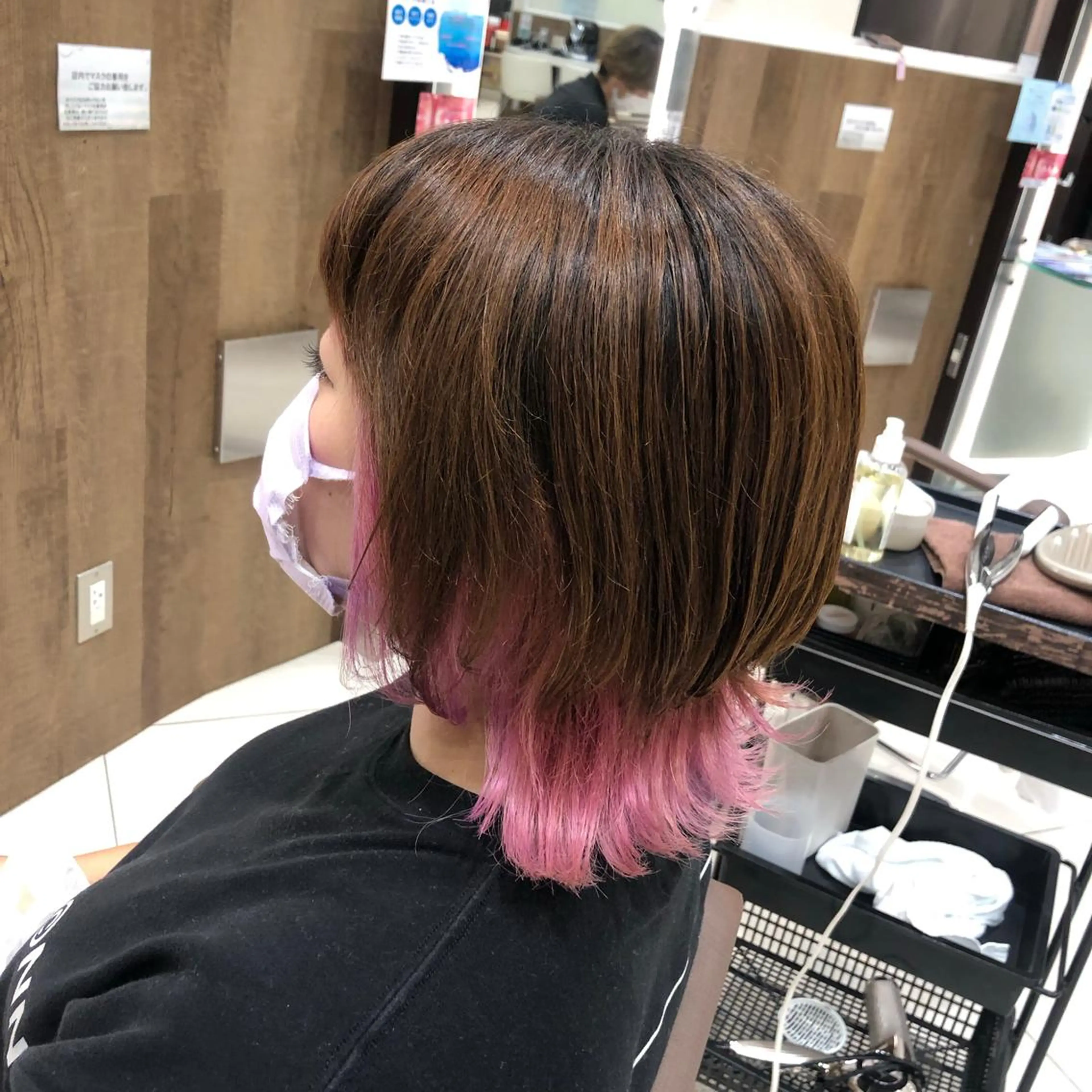 ショート カラー インナーカラー ウルフカット ✨髪質改善矯正× ブリーチ✨YU-KIのヘアスタイル