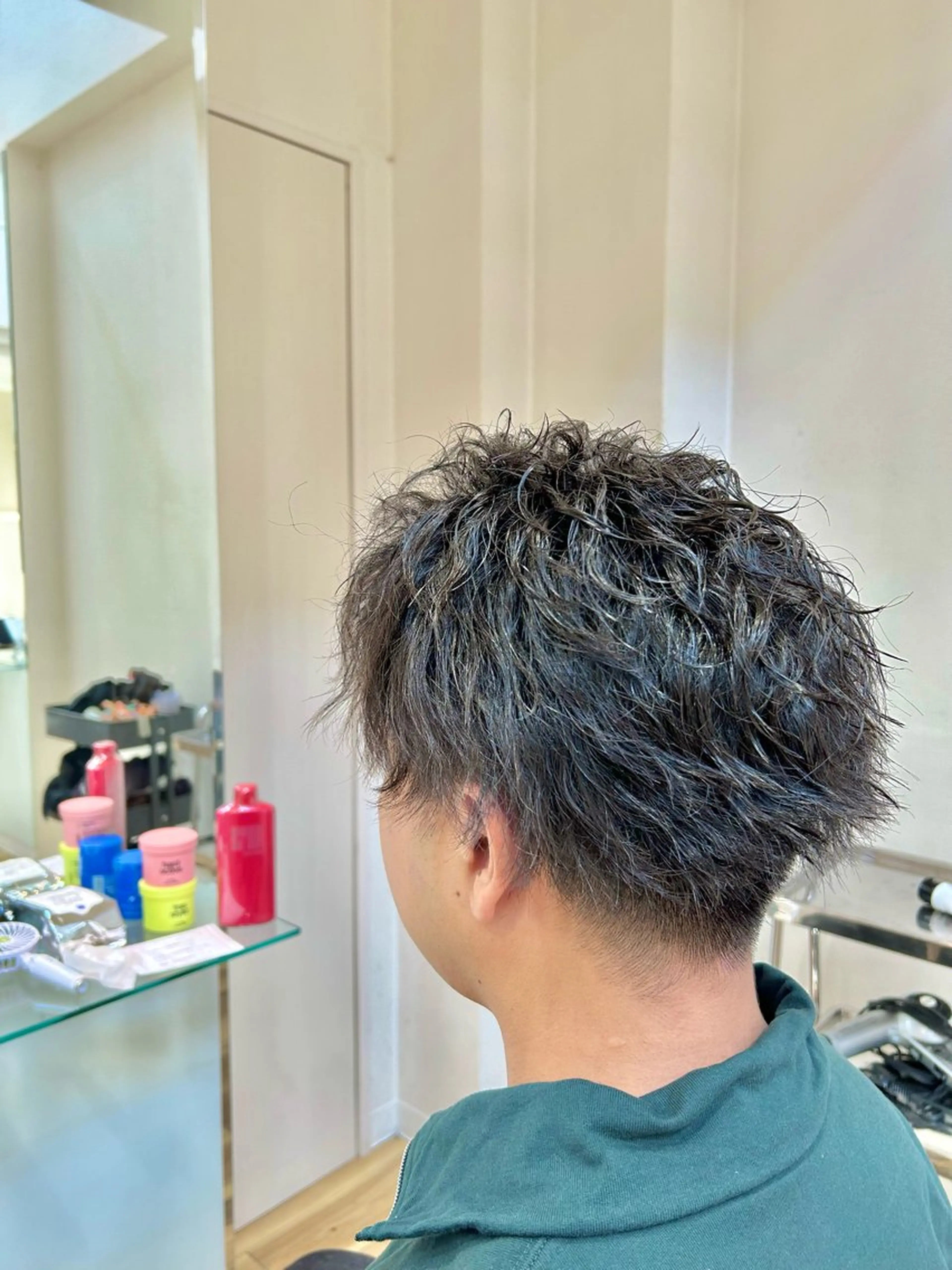 パーマ メンズ 藤森 達也のヘアスタイル