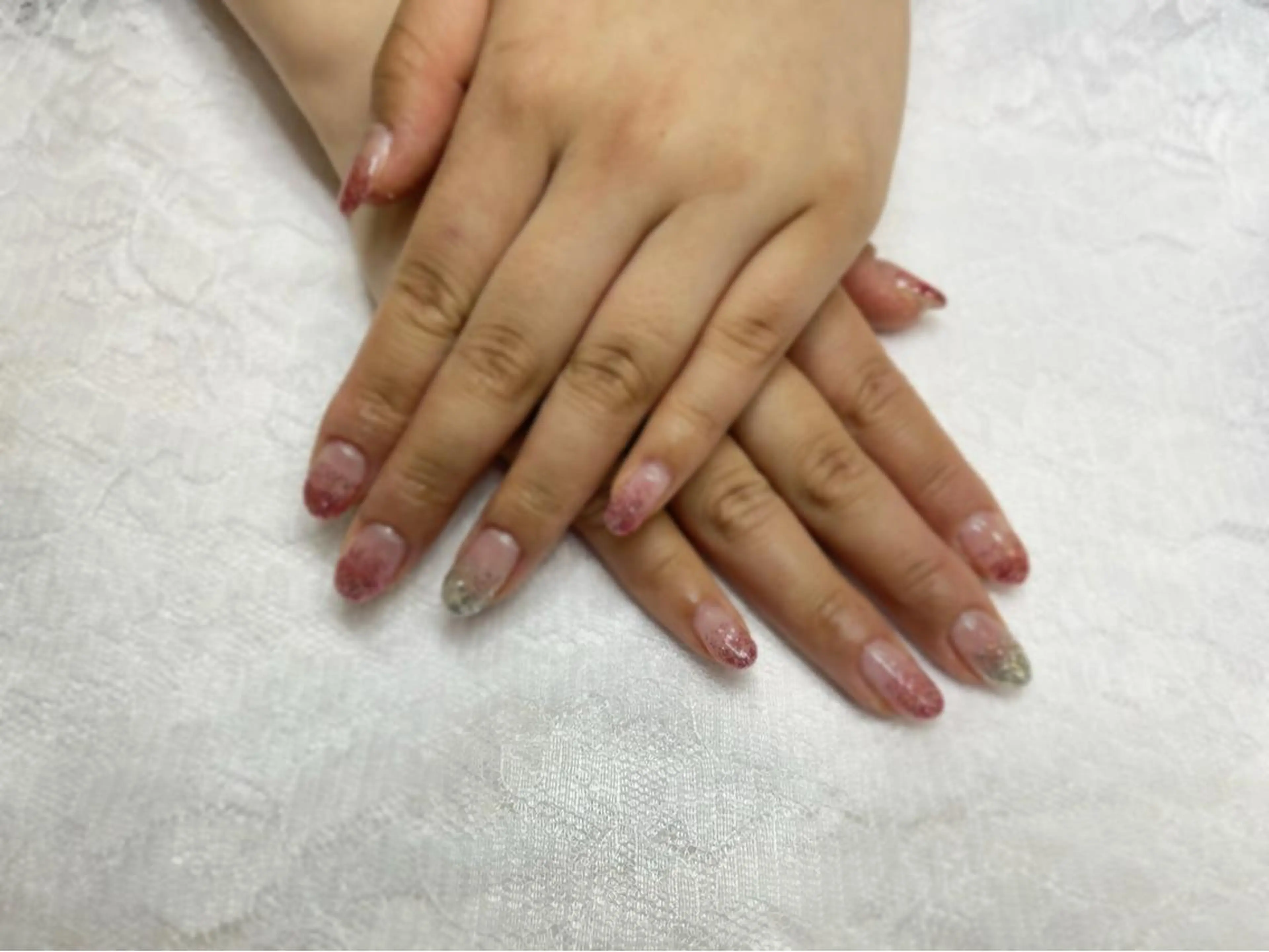 ネイル ラメ(グリッター) ラメグラデーション AngelCoco Tabataのネイルデザイン