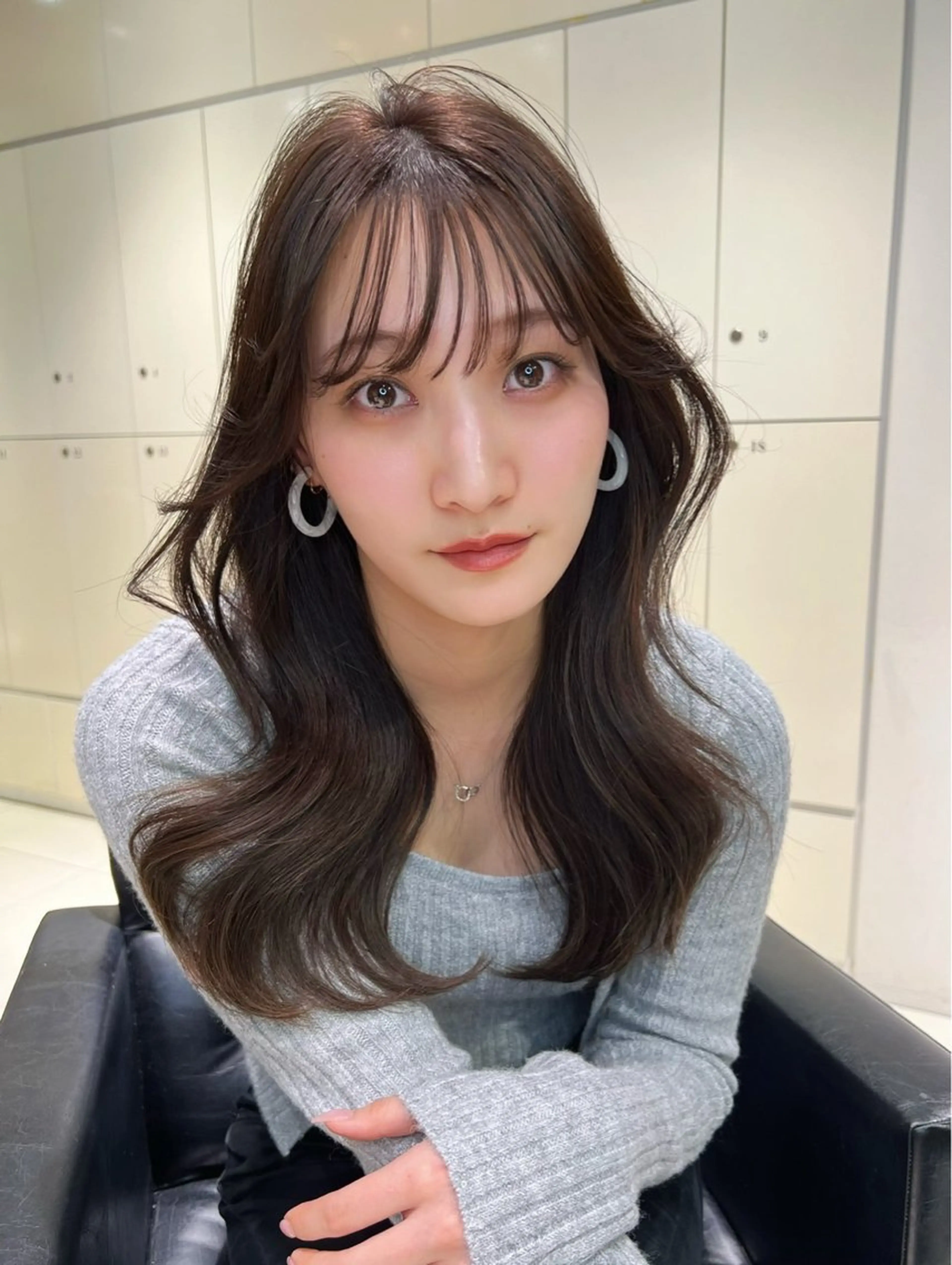 ロング ヘアカラー トリートメント つや髪ᰔᩚ暖色 カラーYui🩰のヘアスタイル