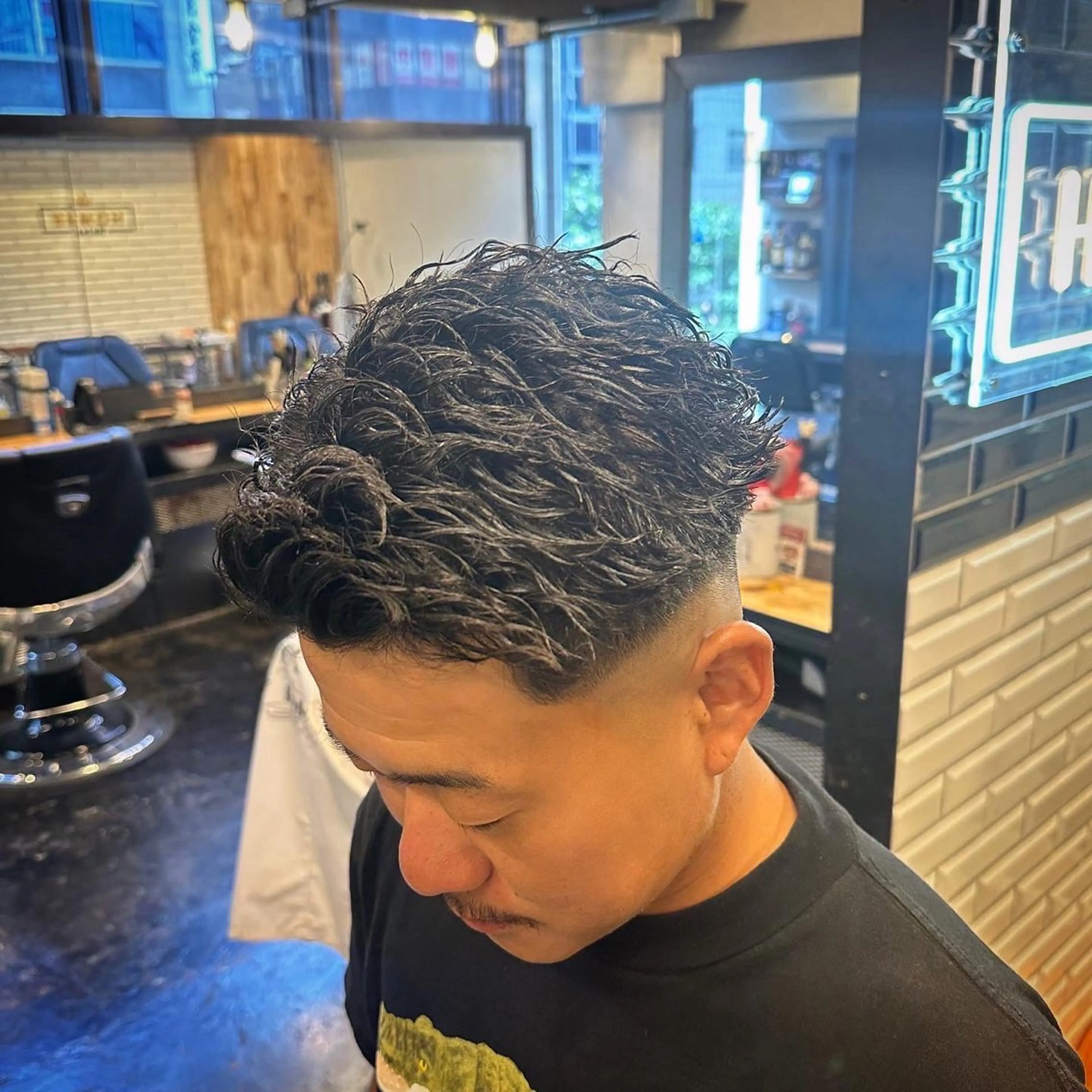 ショート メンズ ツイスパ/メンズ パーマ/歩夢のヘアスタイル