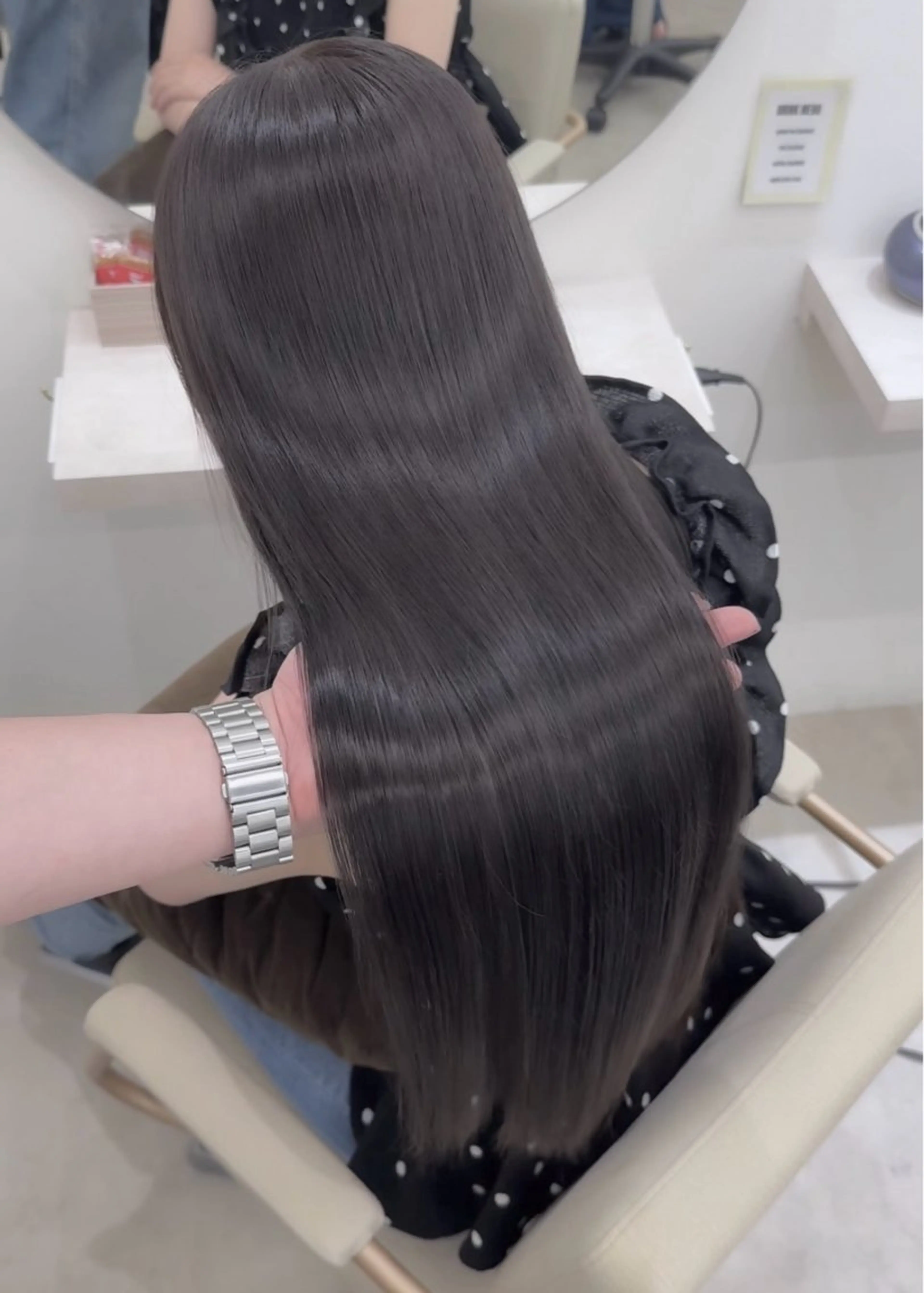 ロング カット ヘアカラー 縮毛矯正 トリートメント 髪質改善×縮毛矯正 Core 片山健太のヘアスタイル