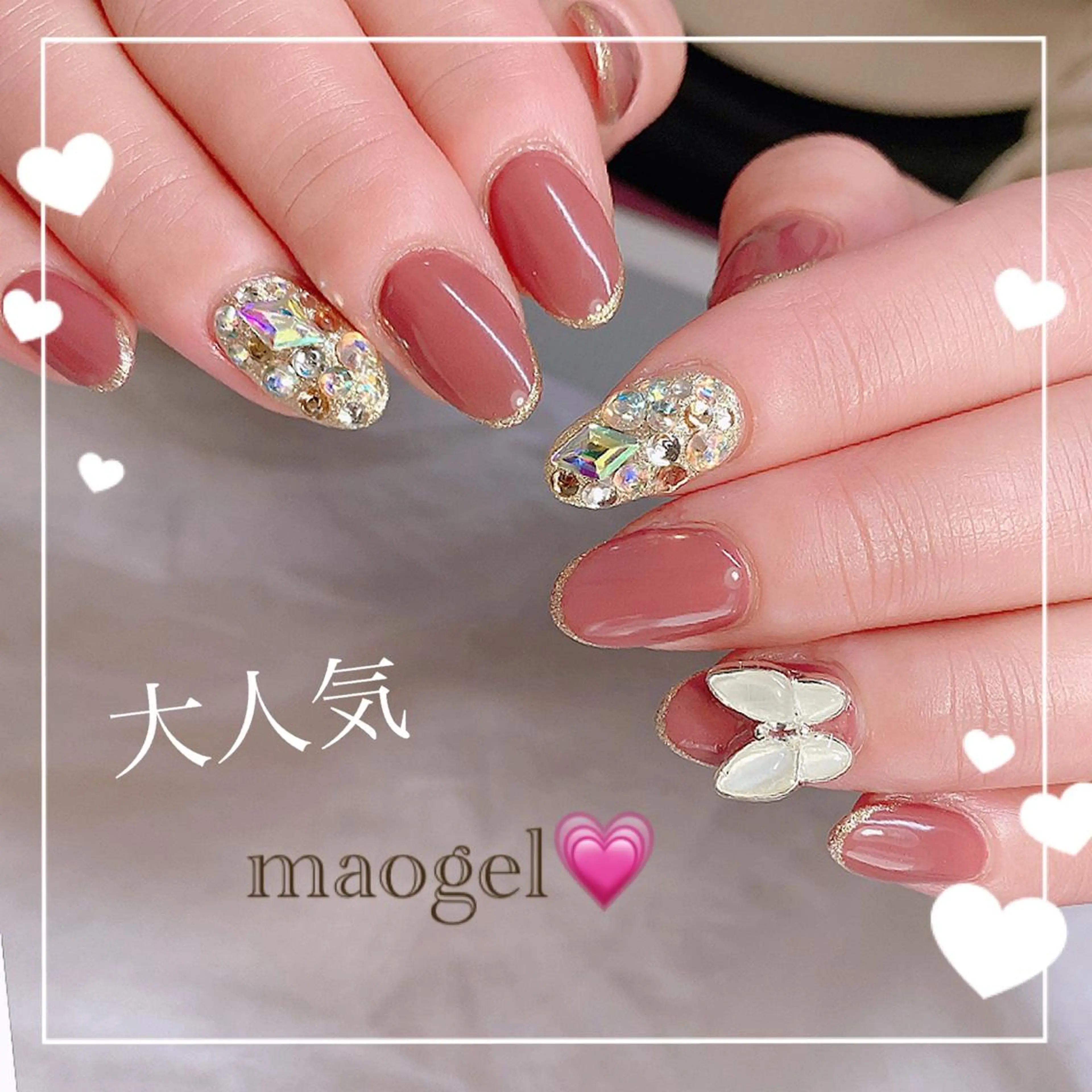 ネイル ジェルネイル RiLion💗 Risa🦋💜のネイルデザイン