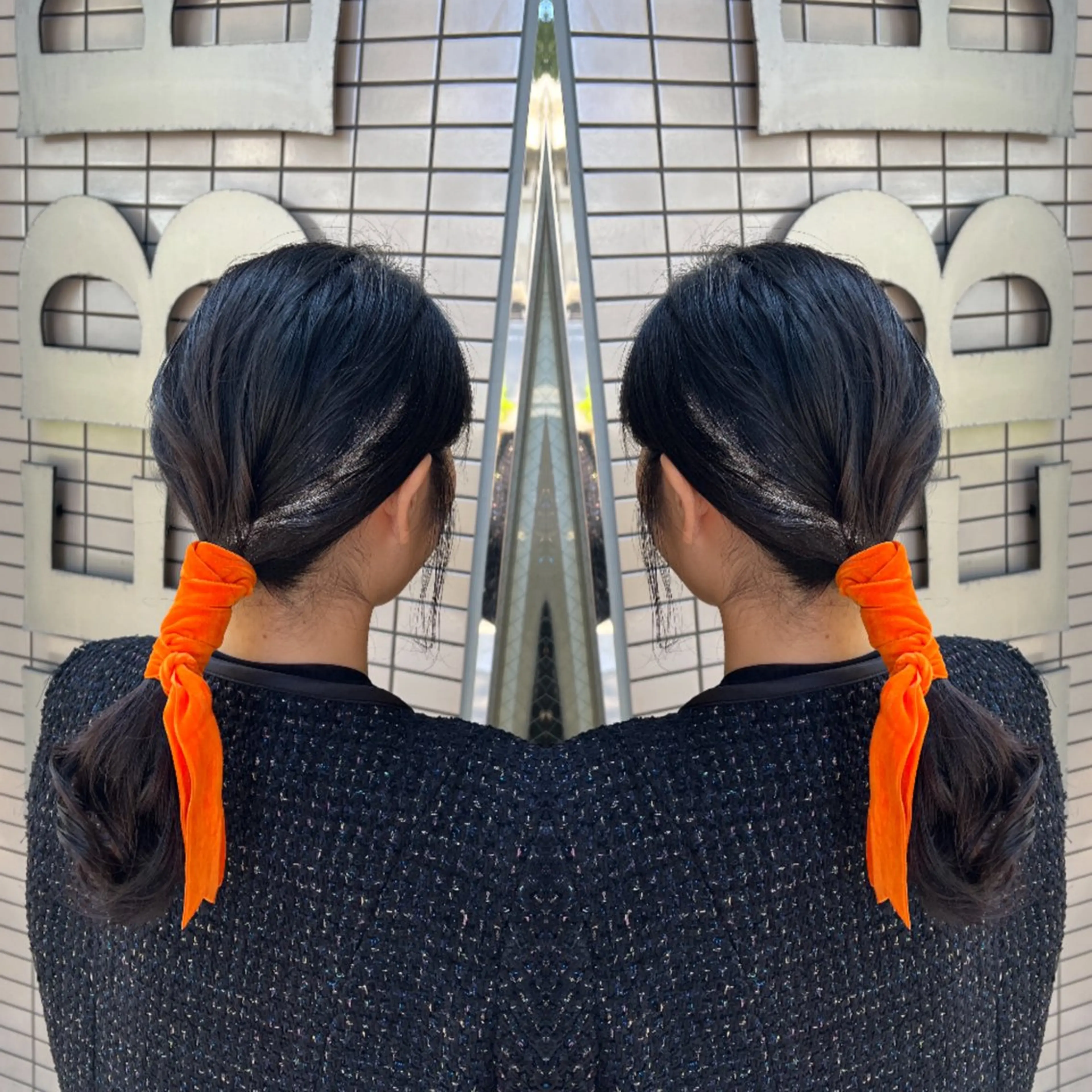 セミロング ヘアアレンジ ヘアセット レイヤー/ボブ/ ミニボブ/AOIのヘアスタイル