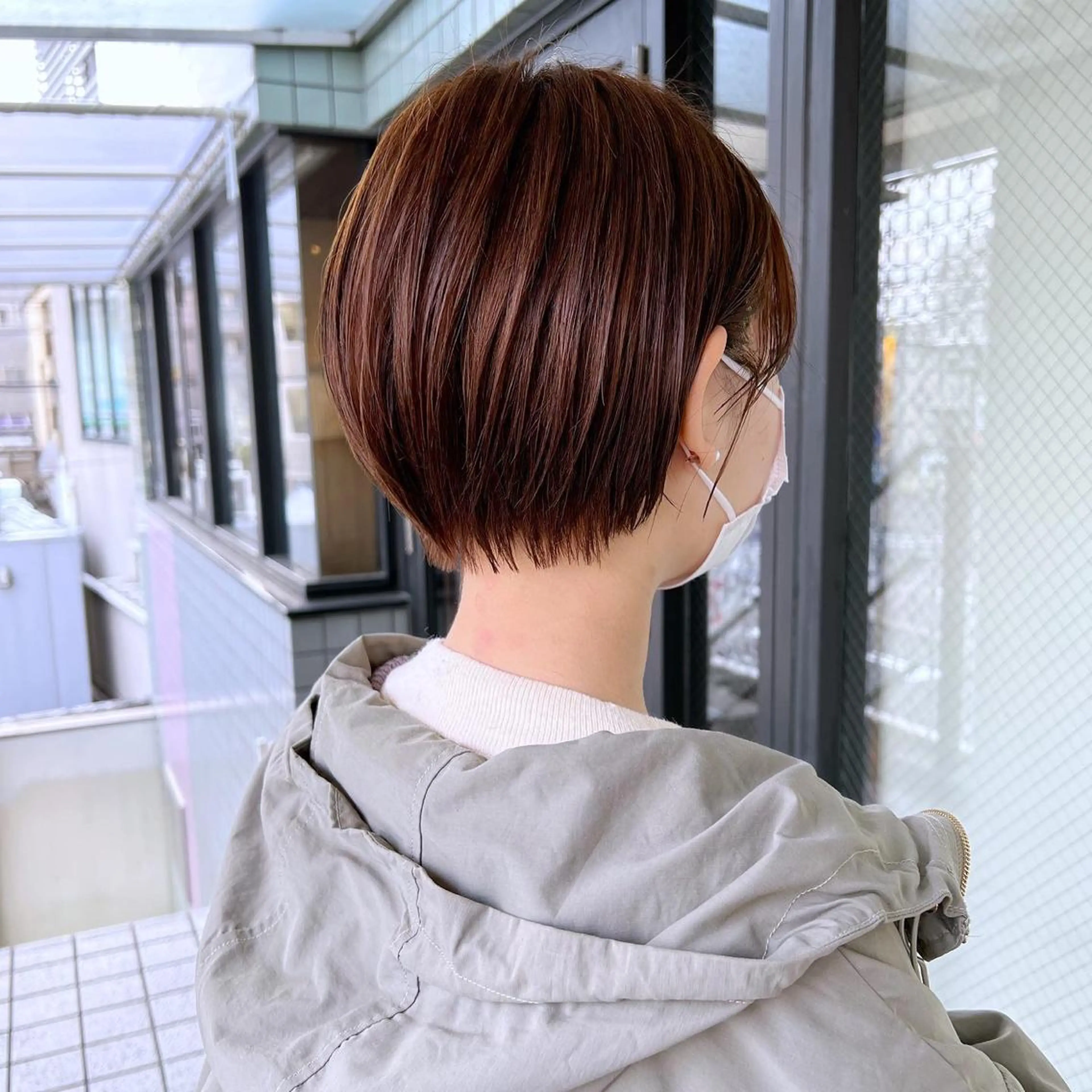 ショート カラー カット ヘアカラー トリートメント 進 詩織のヘアスタイル