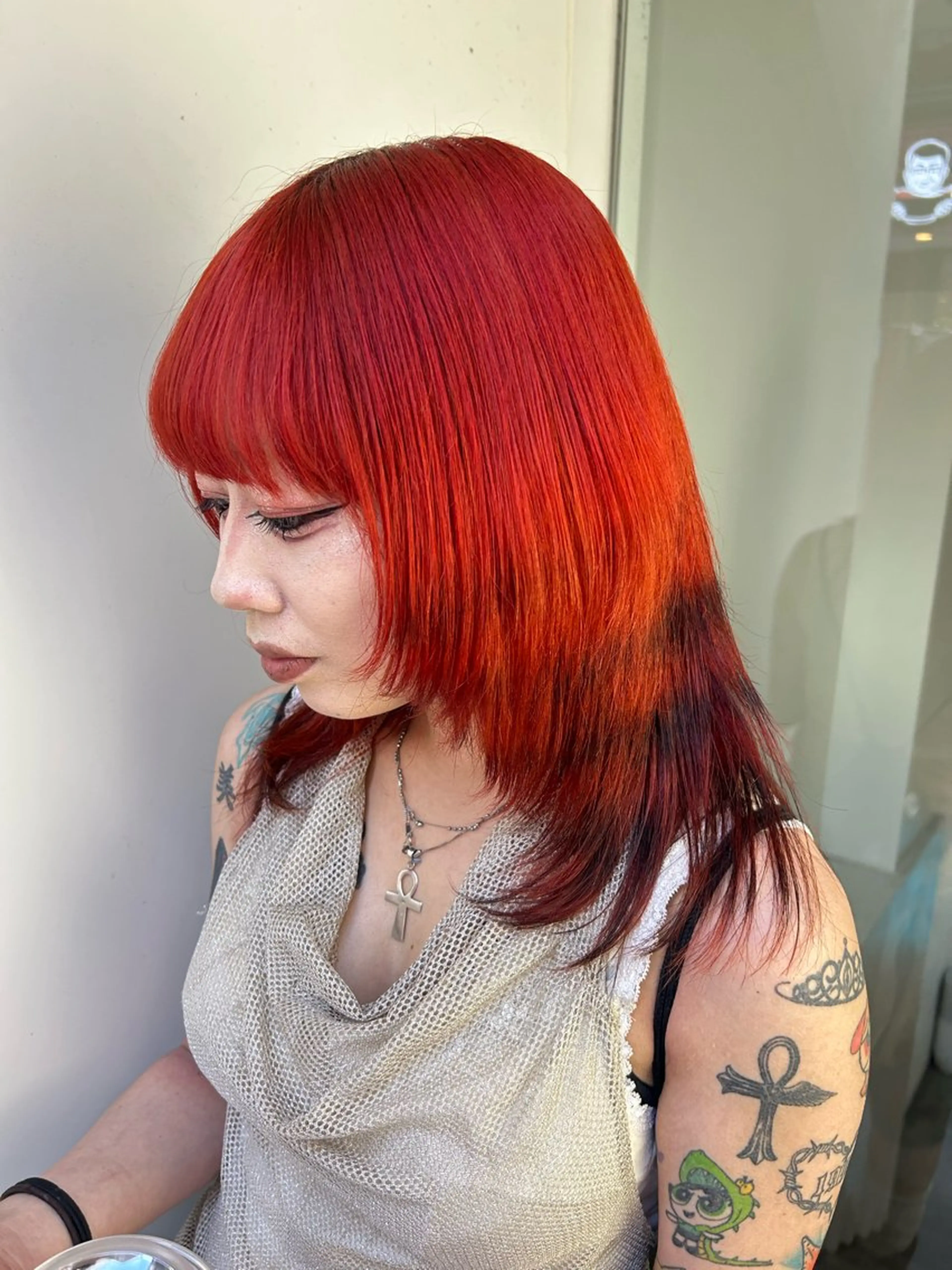 セミロング カラー ヘアカラー マツエク/ハイト ーン🌺kae🌺のヘアスタイル